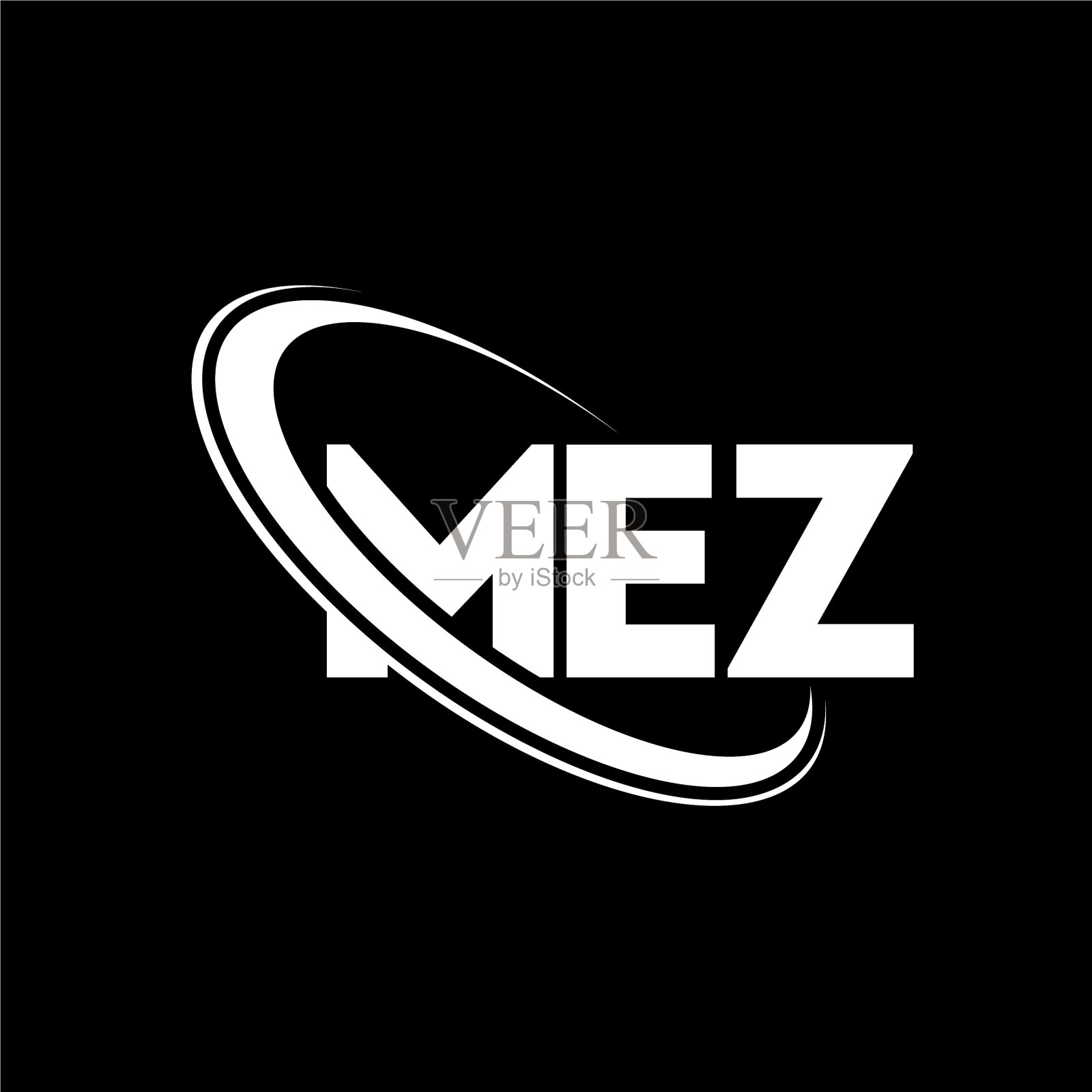Mez标志Mez字母Mez字母标志设计插画图片素材