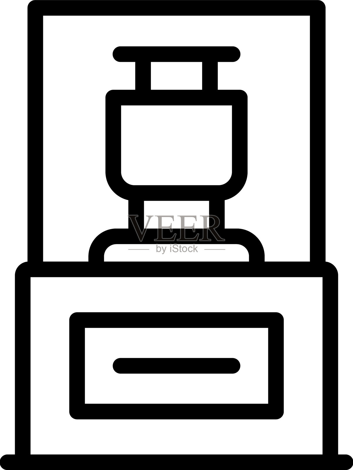 展览室内图标轮廓画插画图片素材