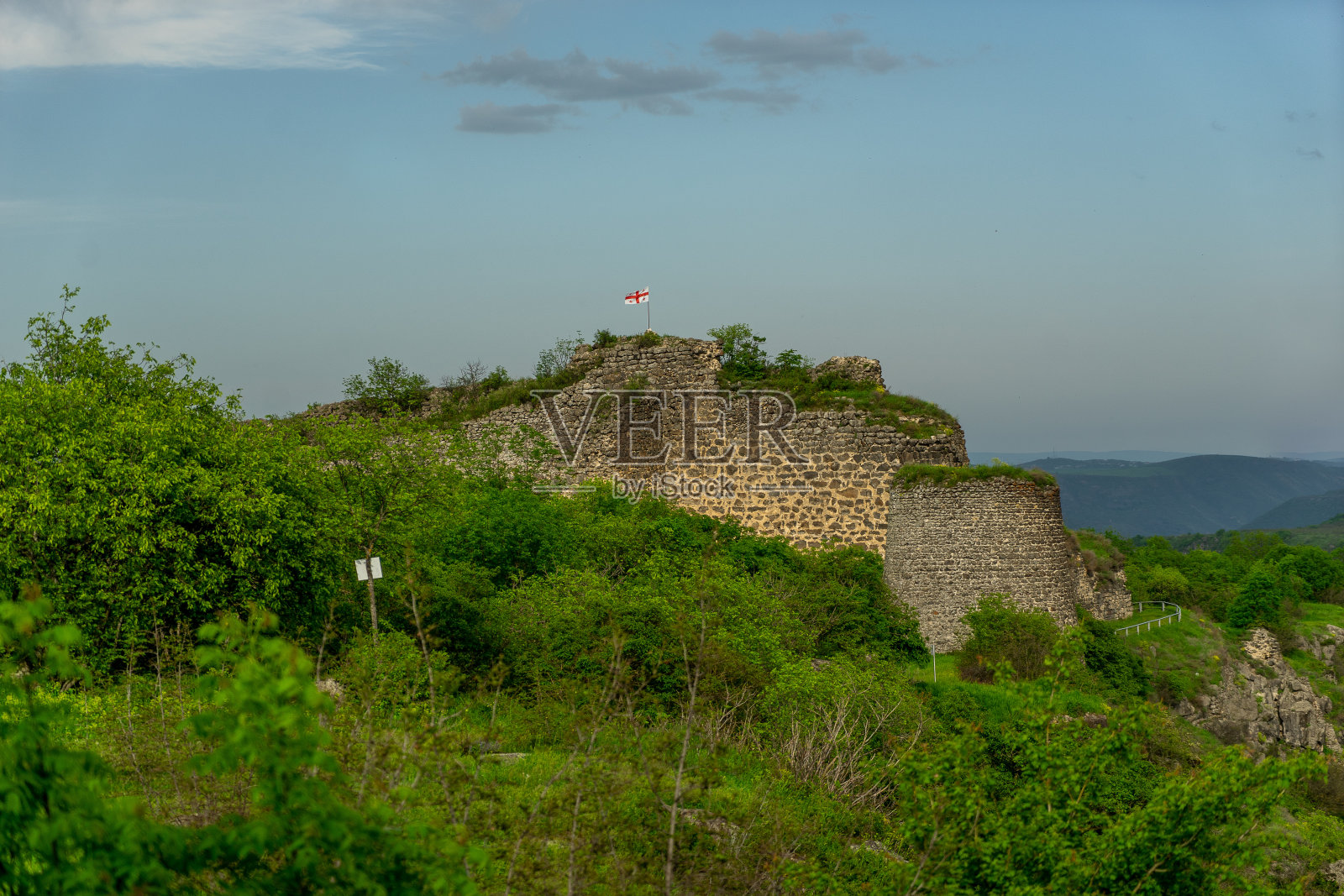 格鲁吉亚防御工事遗址照片摄影图片
