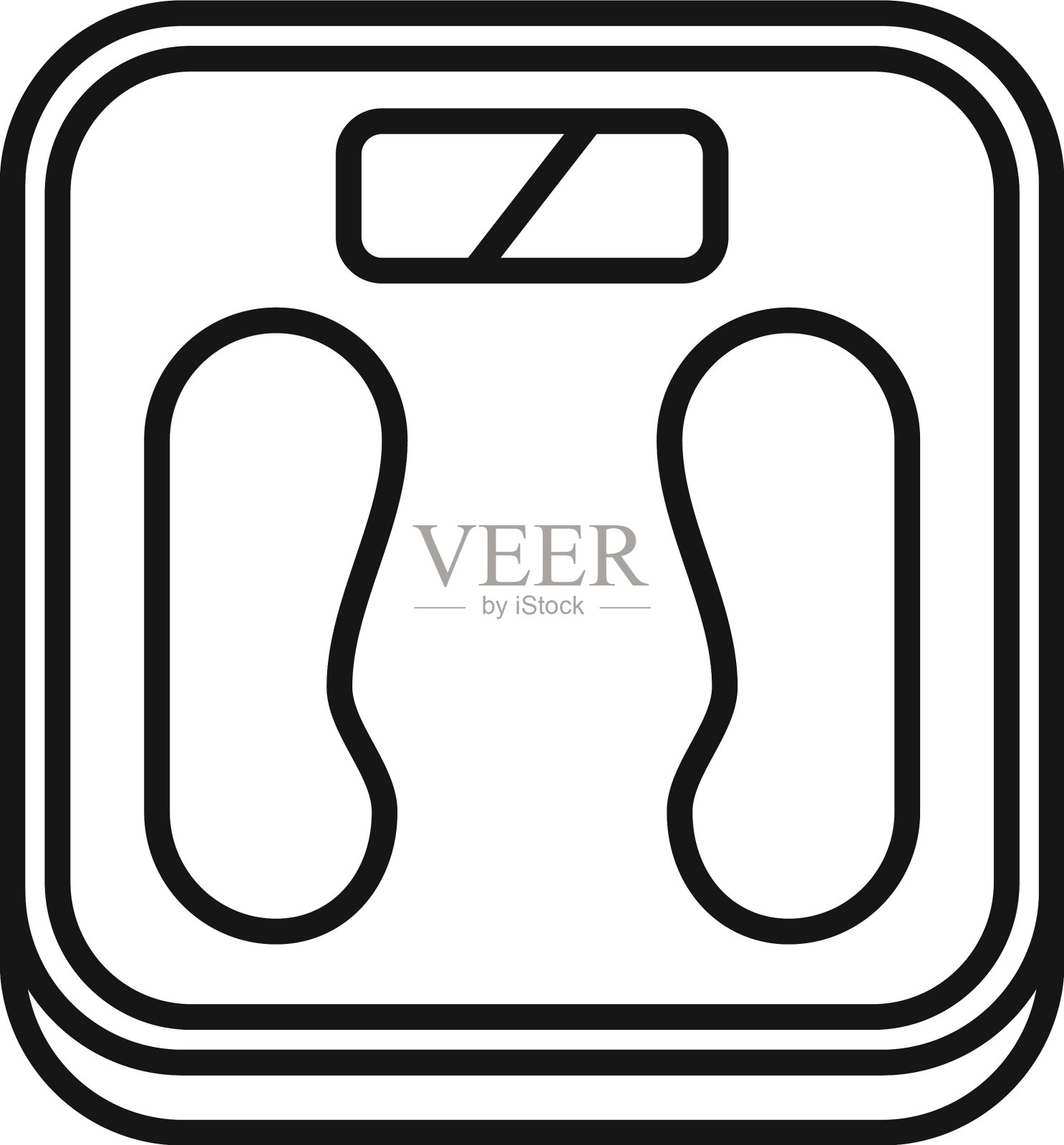 运动秤是节食减肥的标志图标素材