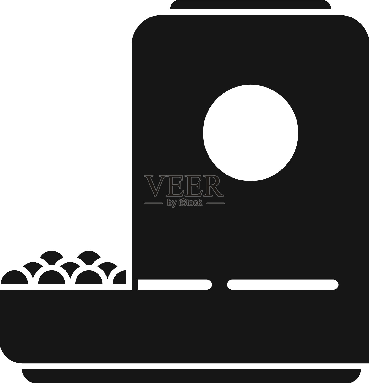 塑料食品碗图标简单的猫宠物设计元素图片