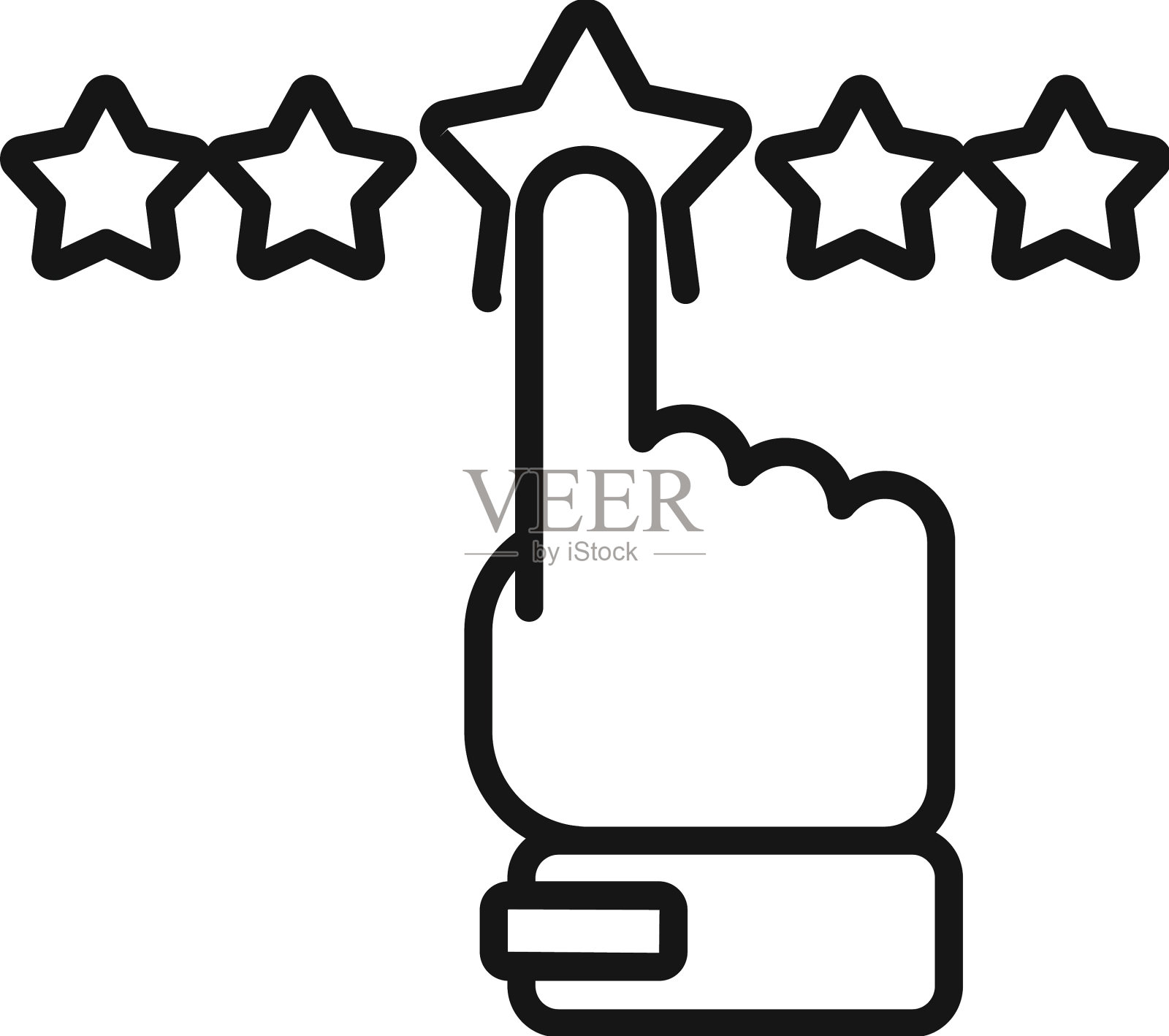 星点回顾图标轮廓客户图标素材