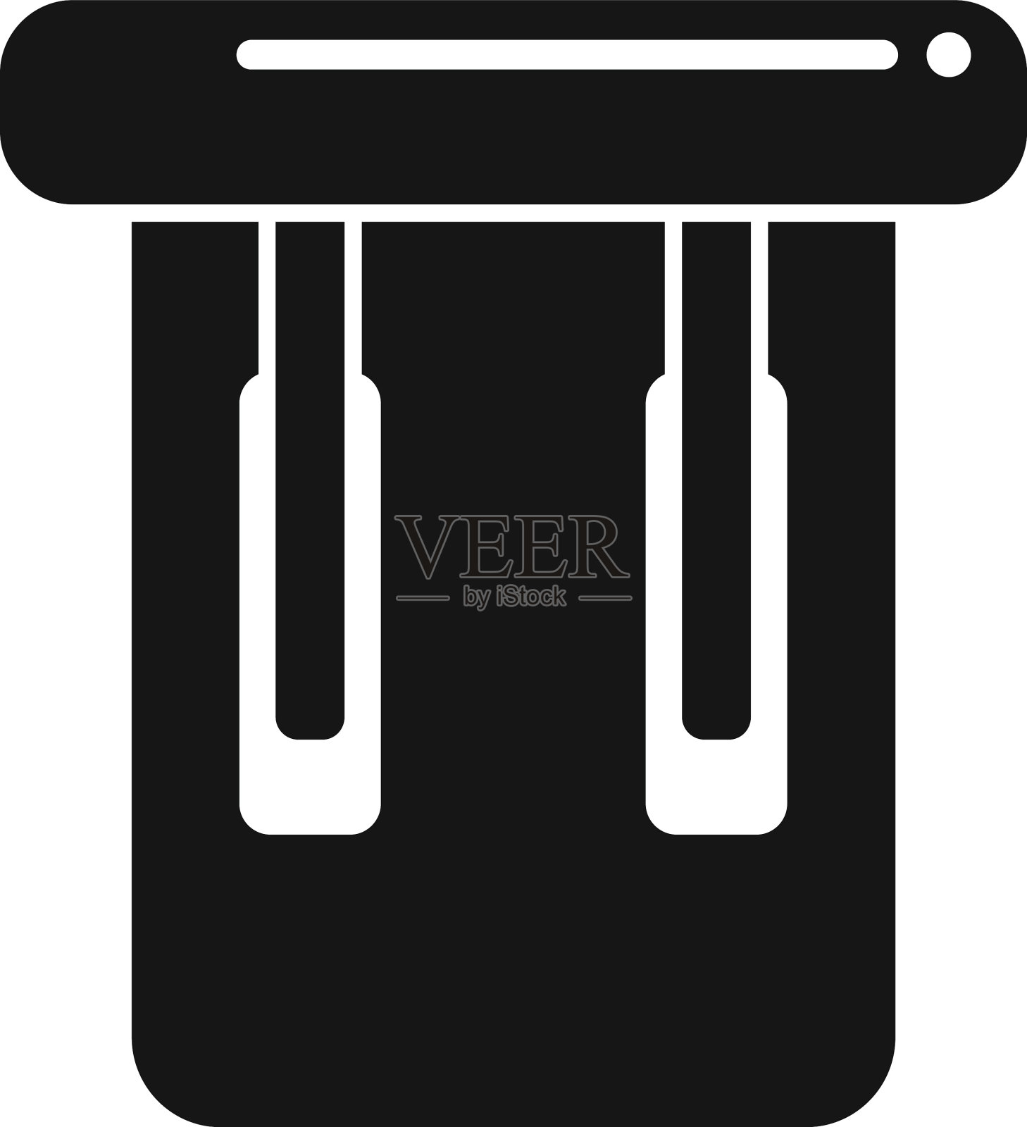 卡片控制图标简单的商务中心图标素材