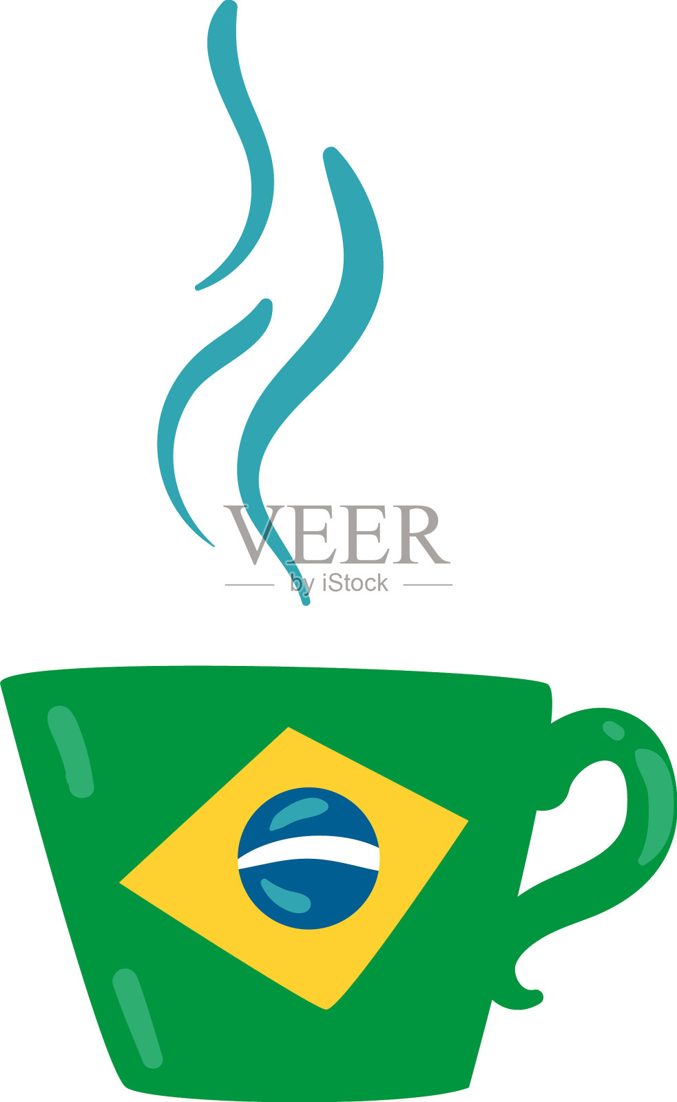 扁平巴西杯设计设计元素图片