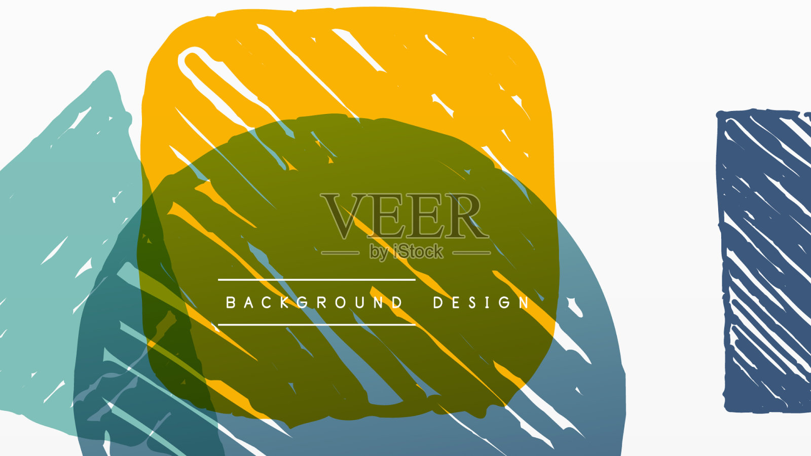 抽象背景手绘几何形状插画图片素材