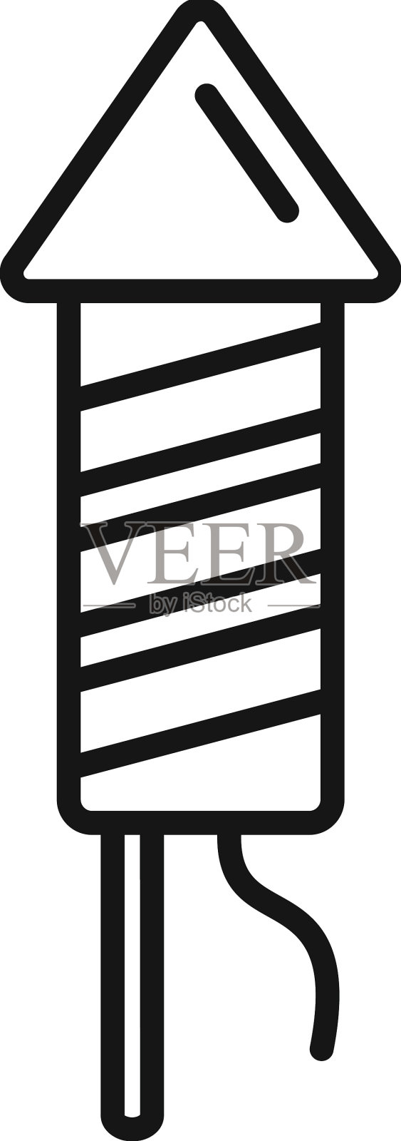 事件火箭图标轮廓时间管理器设计元素图片