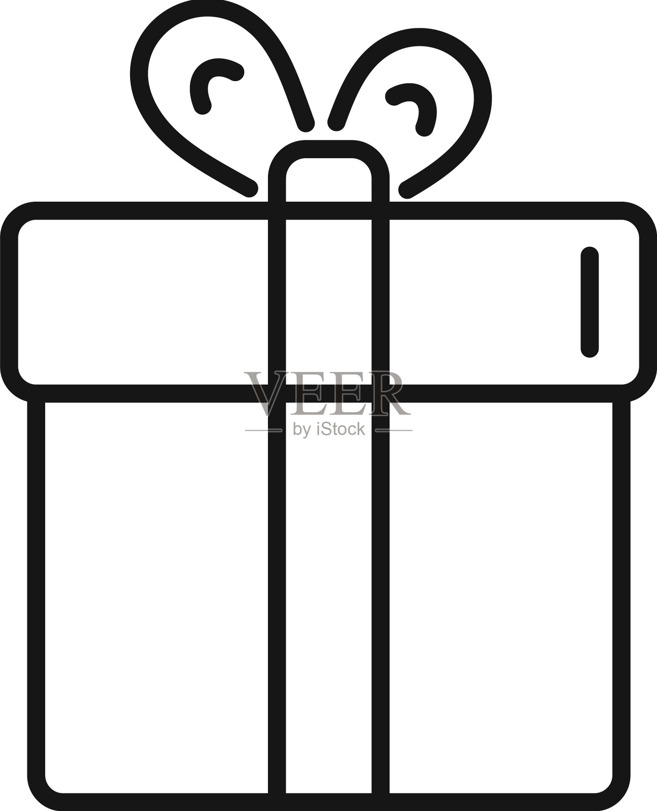 捐赠礼盒图标轮廓帮助手图标素材