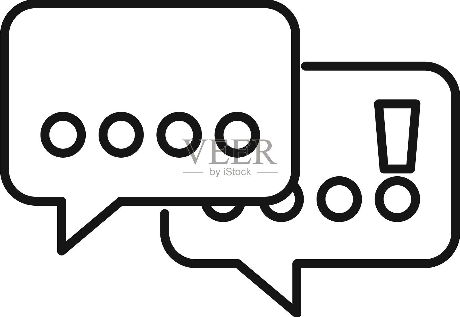 解决图标轮廓业务的聊天问题设计元素图片