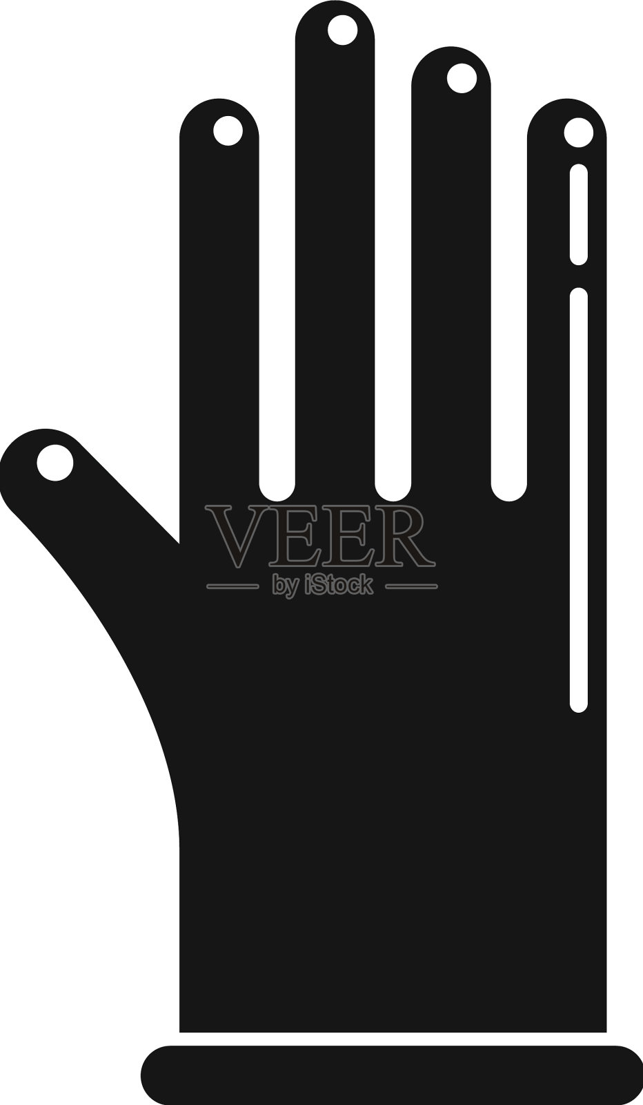 外科医生手套图标简单的外科乳胶图标素材