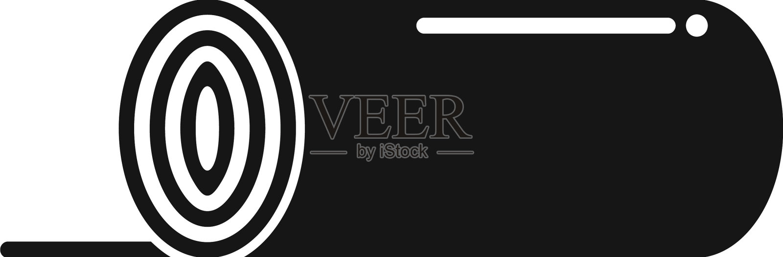 简易瑜伽地毯垫设备图标图标素材