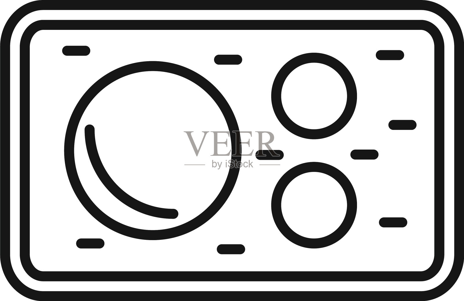 俯视图面团图标轮廓面粉面包图标素材