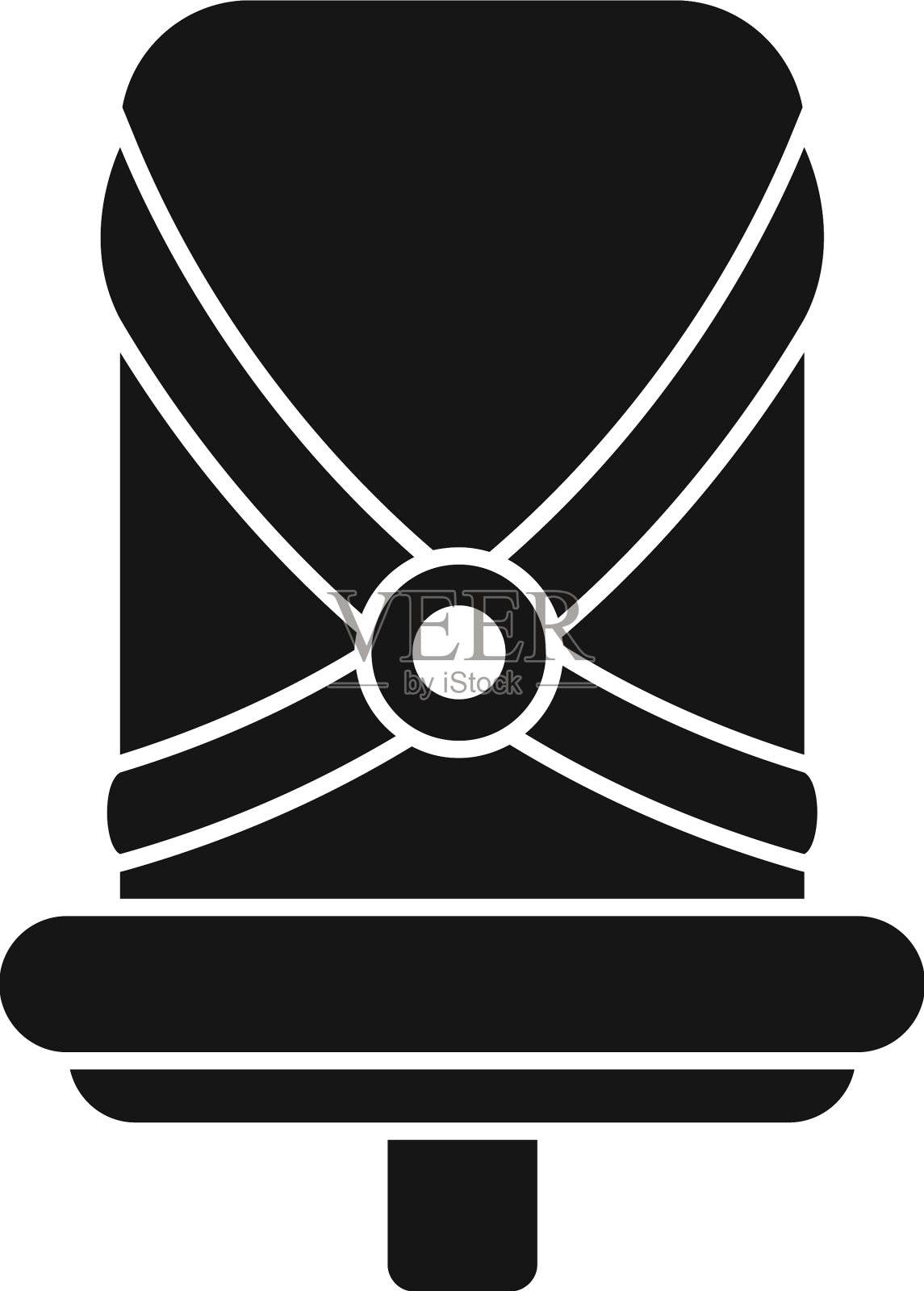 婴儿自行车座椅图标简单的家庭孩子设计元素图片