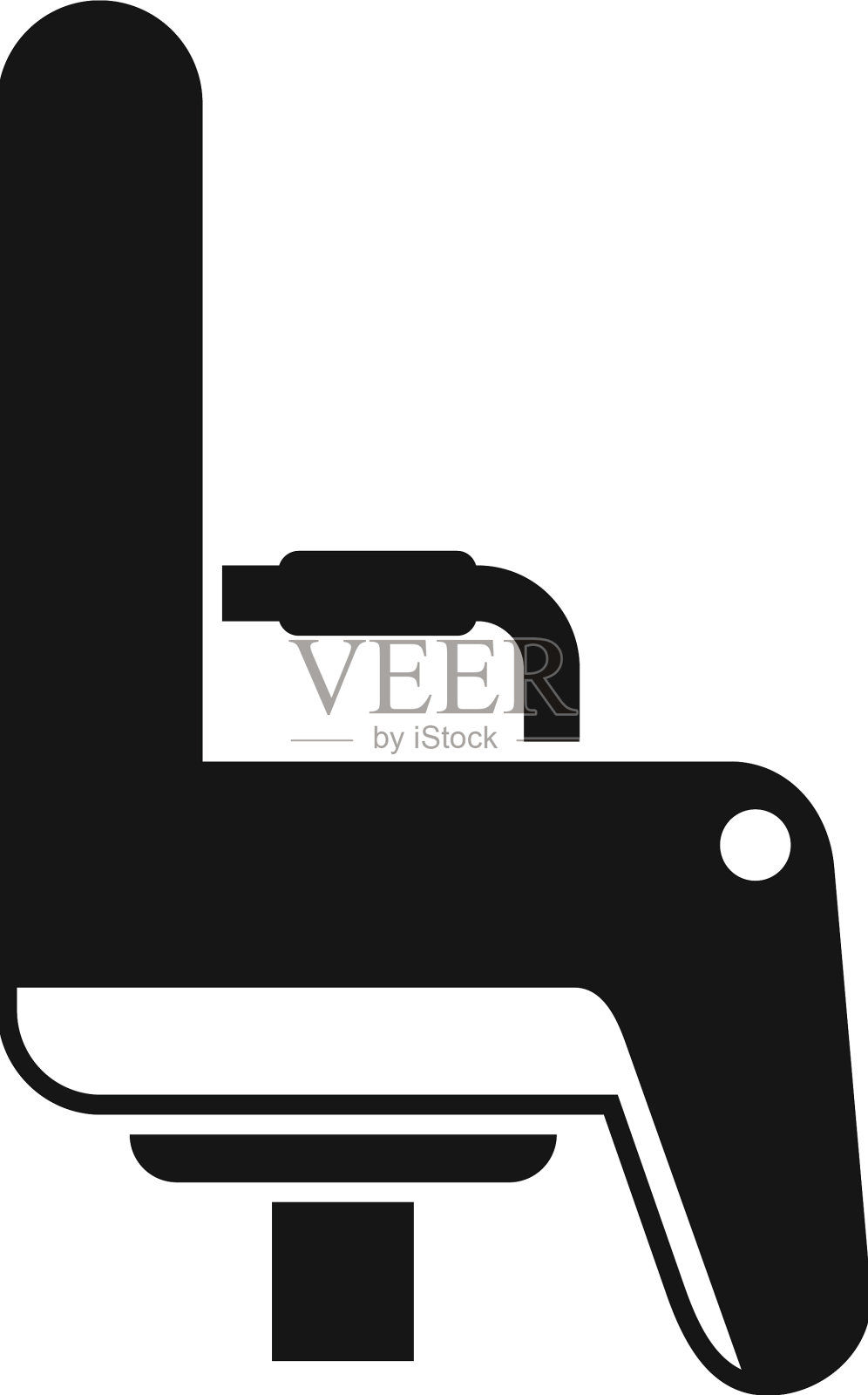 儿童自行车座椅图标简单的摩托车玩具设计元素图片