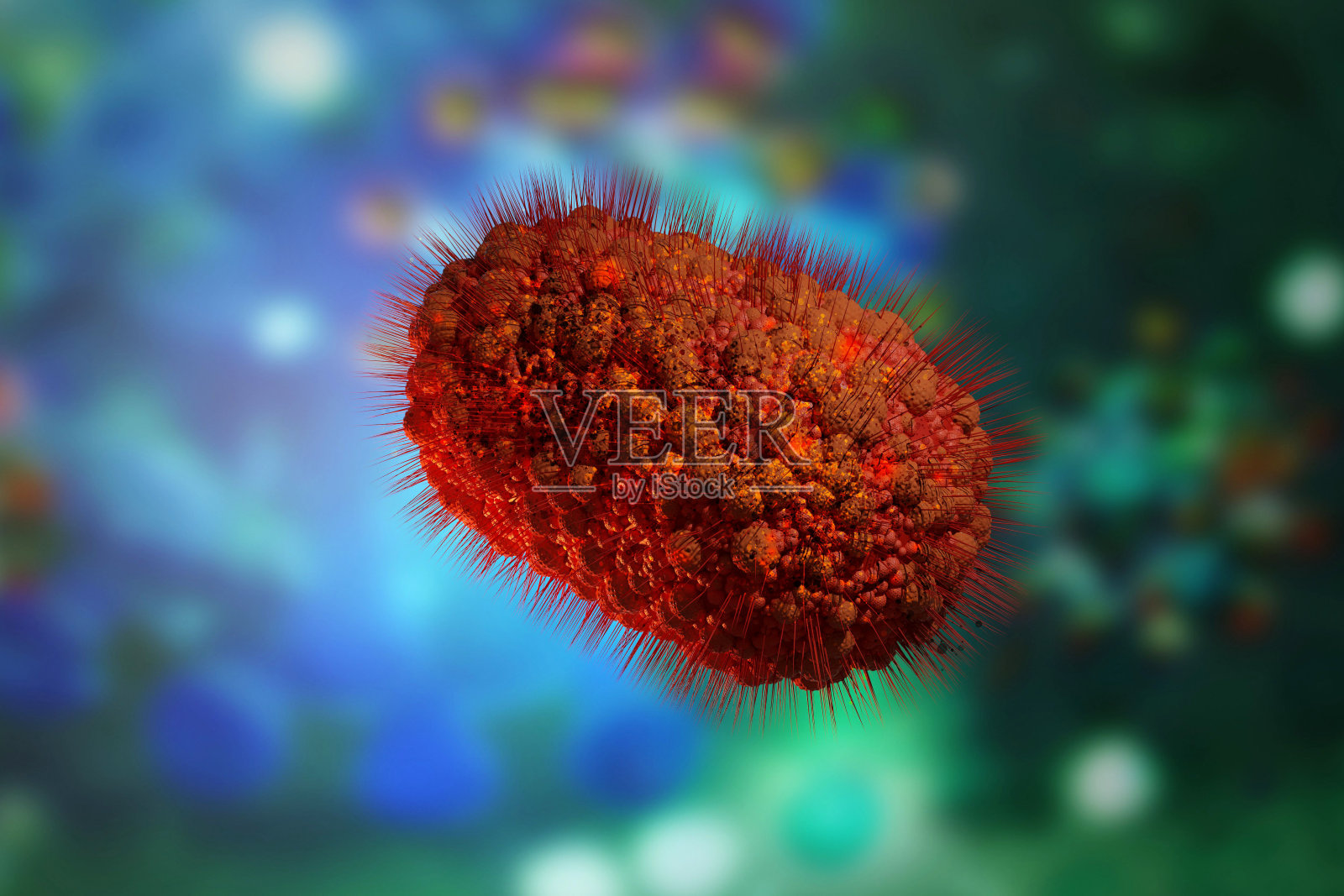 猴痘病毒照片摄影图片