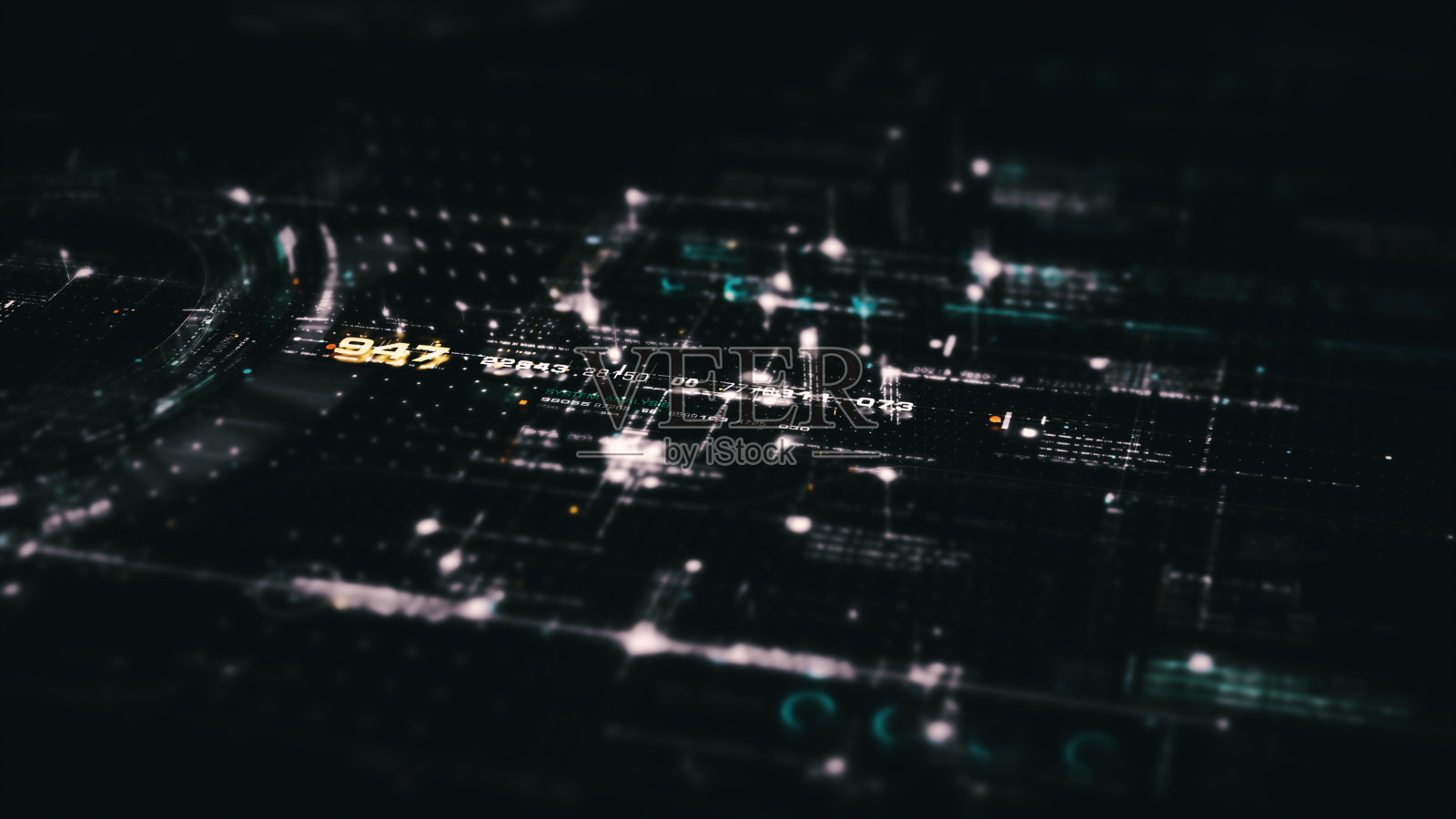 高级数据矩阵网络环境显示插画图片素材