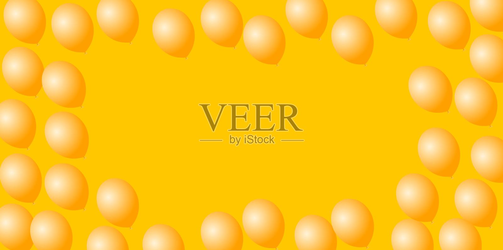 氦气球作为节日背景插画图片素材