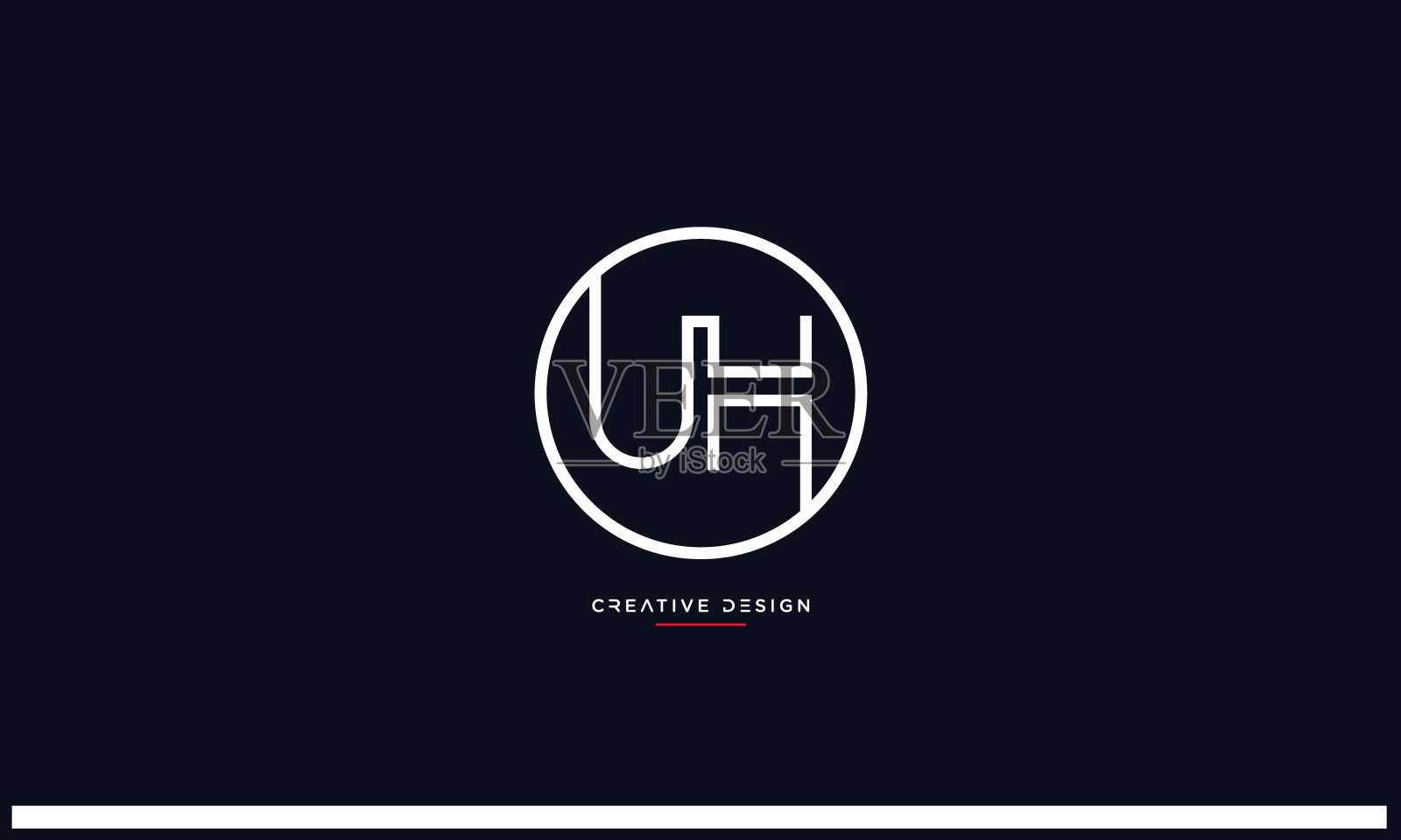 现代抽象字母UH、HU豪华标志设计。最小UH, HU初始化的图标向量插画图片素材