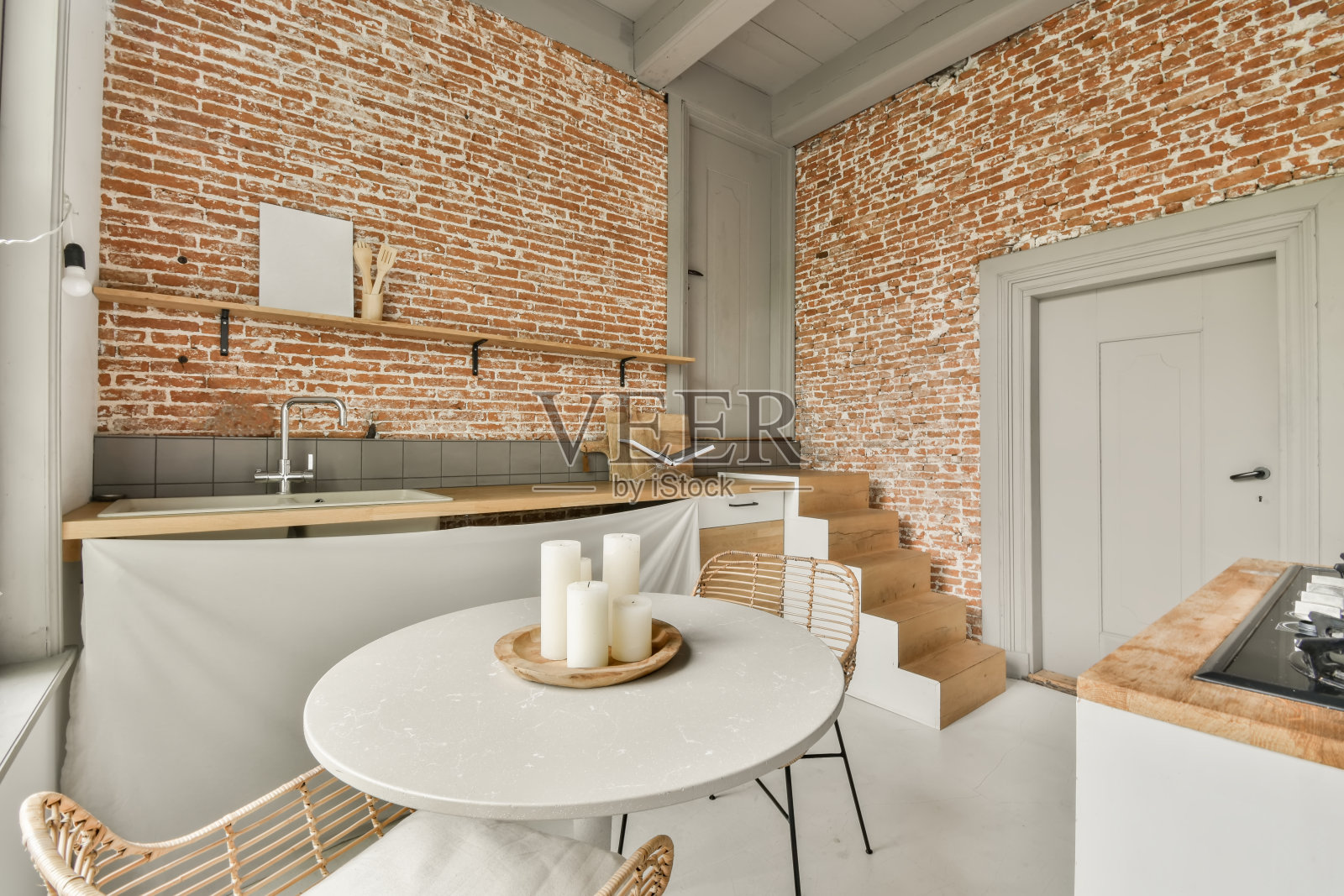 时尚的餐厅照片摄影图片