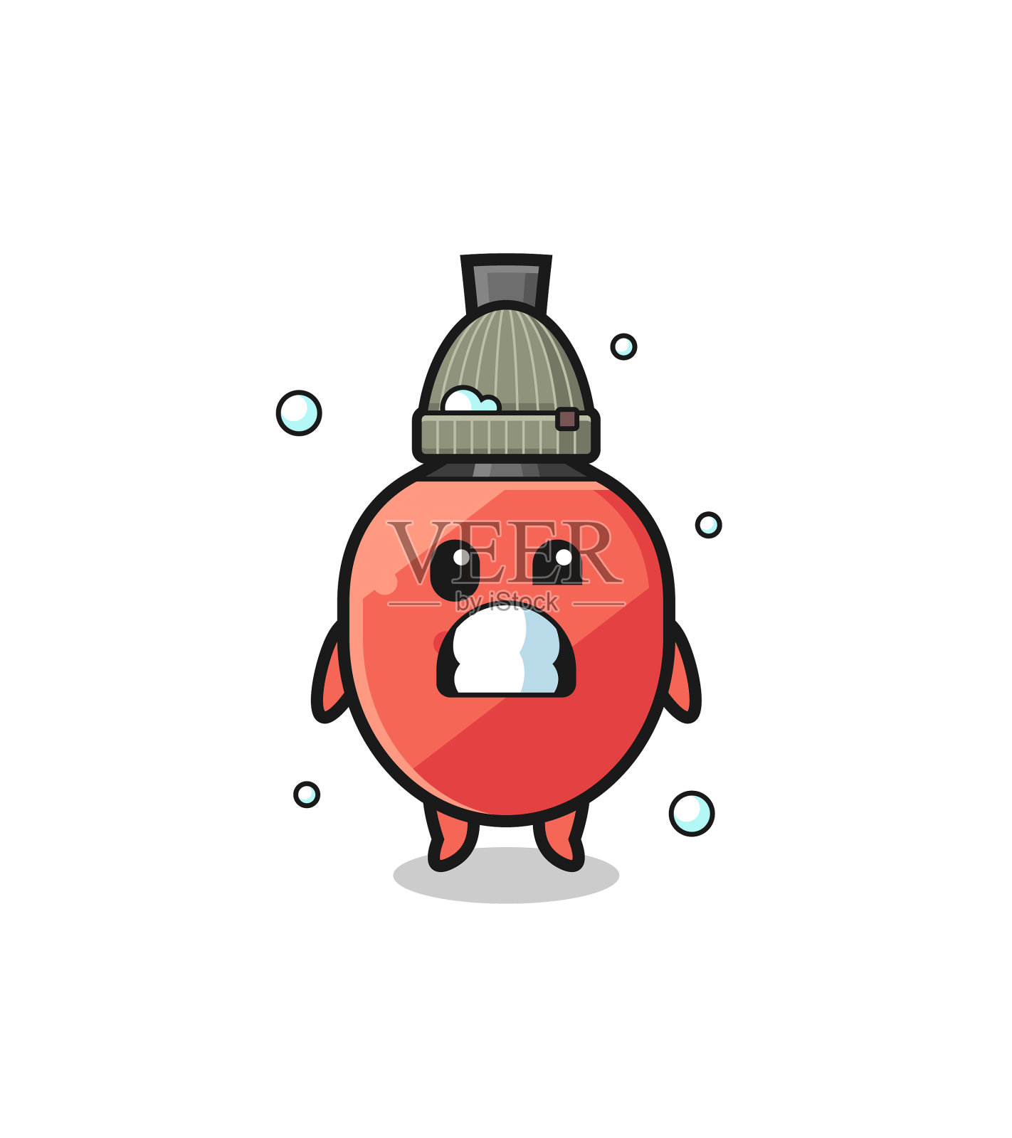 可爱的卡通乒乓球拍瑟瑟发抖设计元素图片