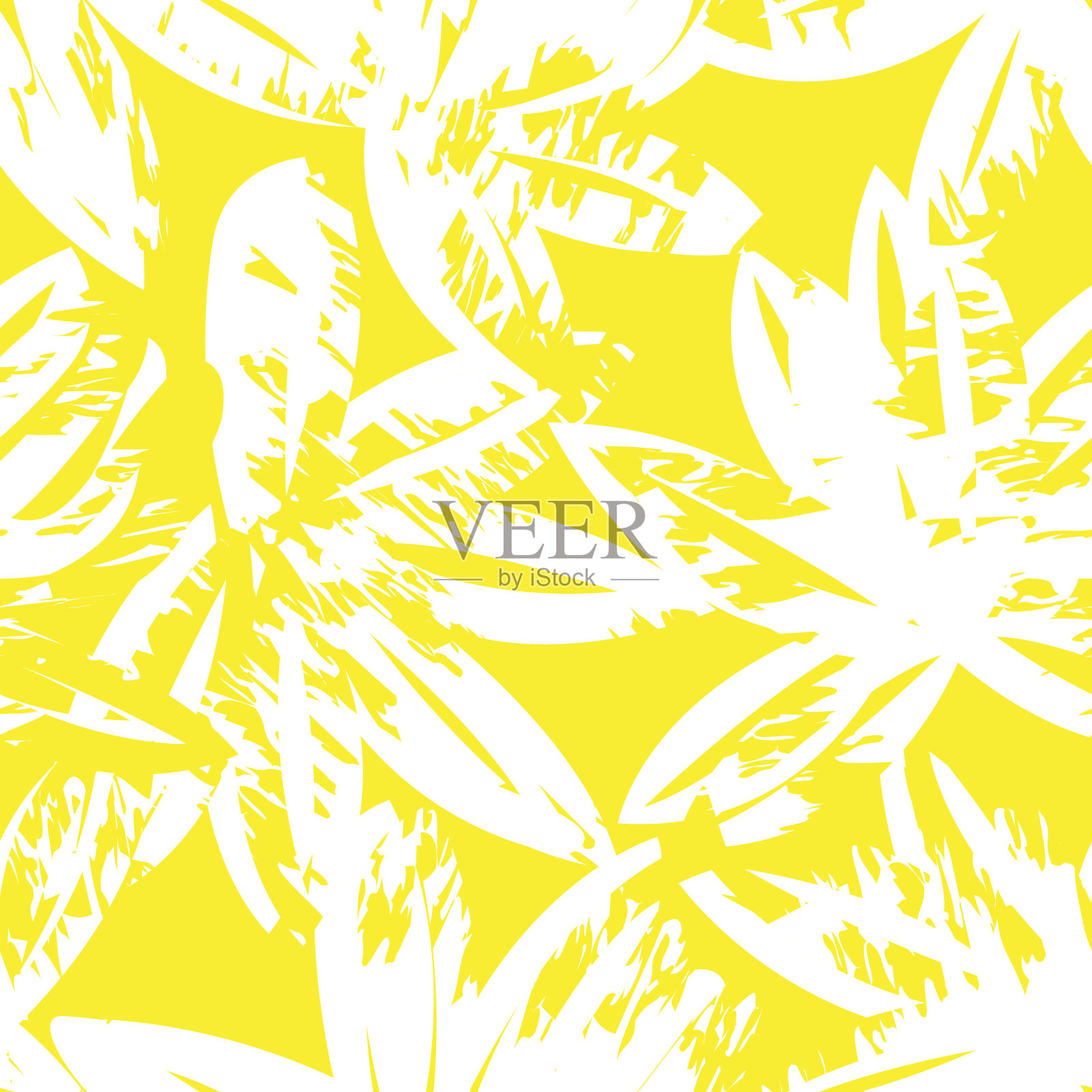 花卉笔触无缝图案设计插画图片素材