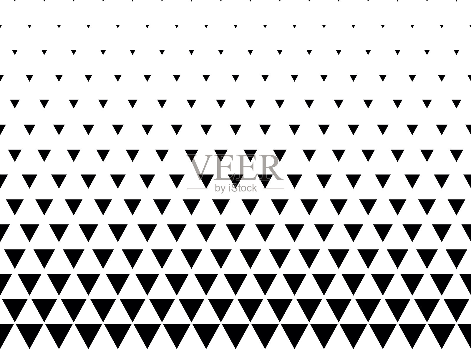 白色三角形上黑色三角形的几何图案插画图片素材