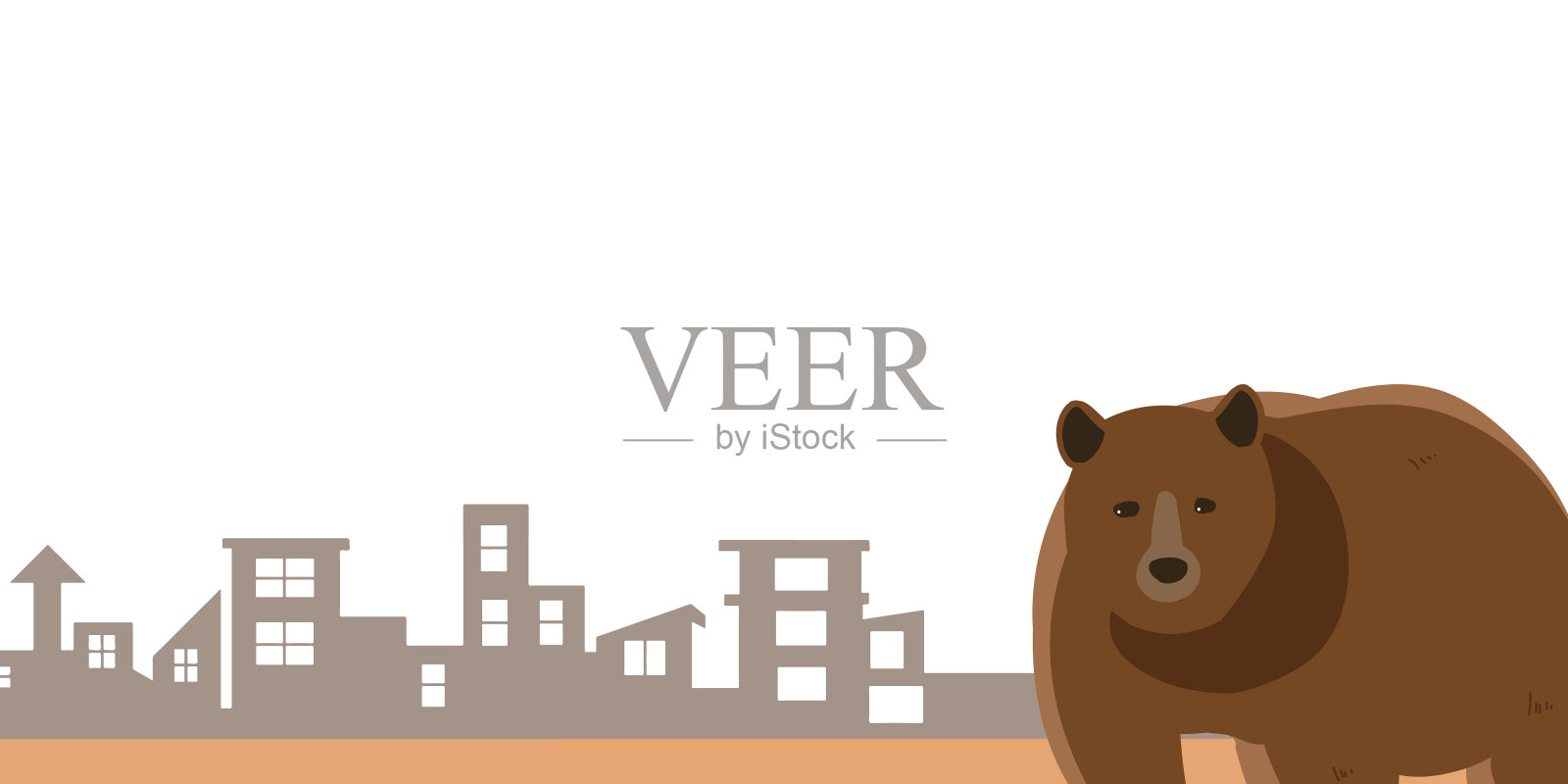 镇熊插画图片素材