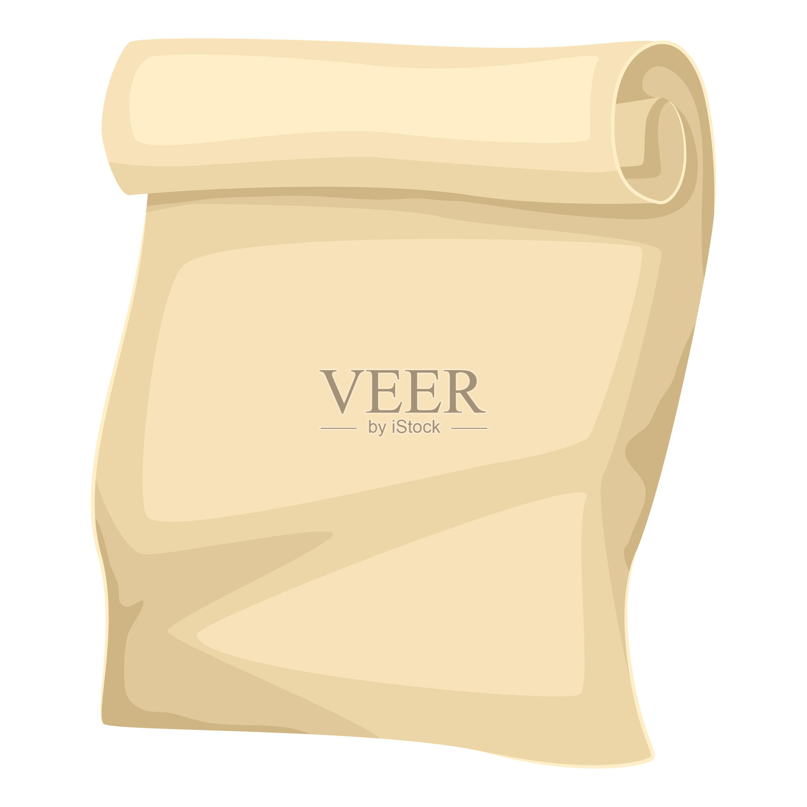 卷筒纸莎草或仿古纸的纹理空设计元素图片