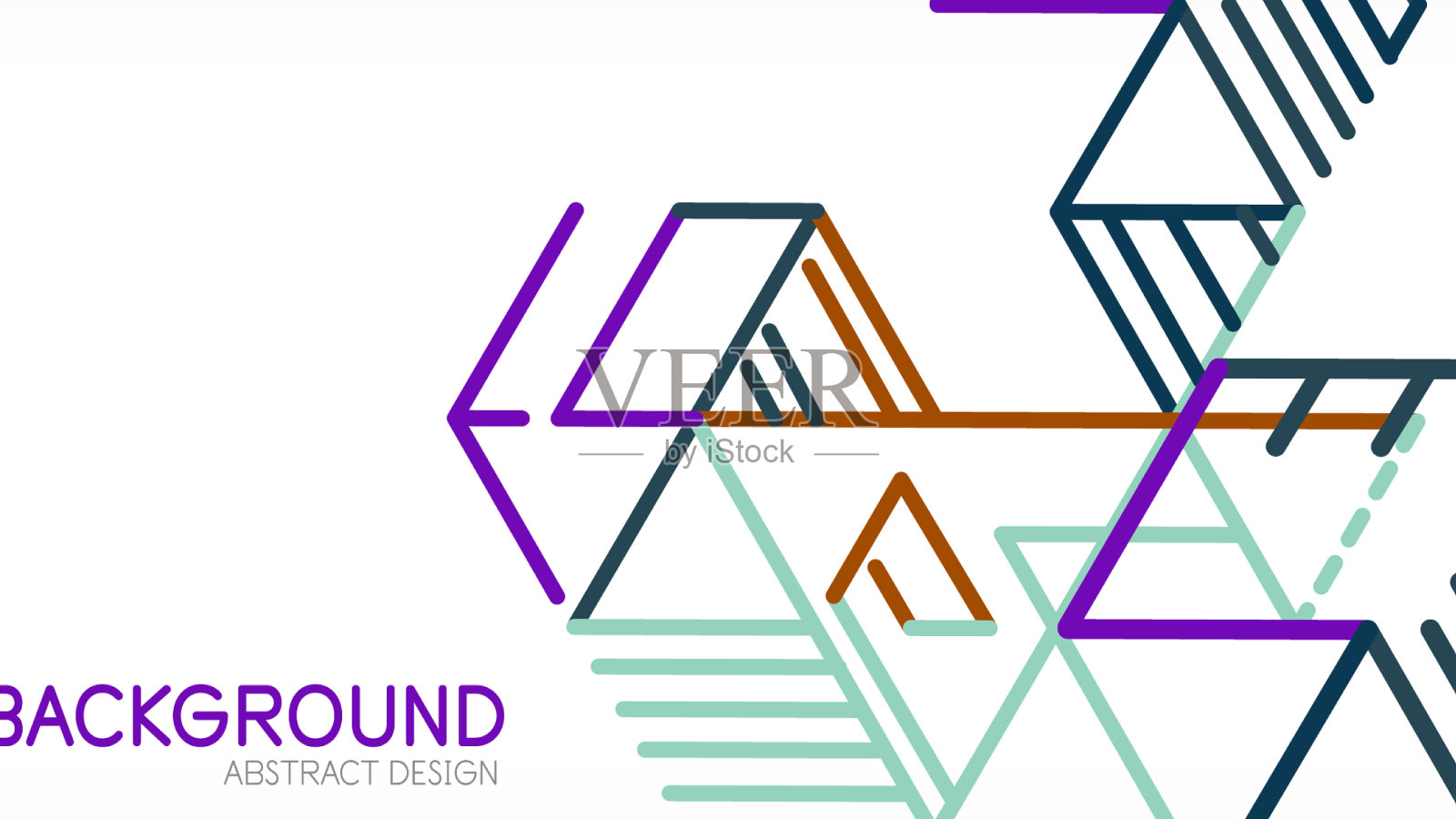 抽象的背景色线在白色插画图片素材