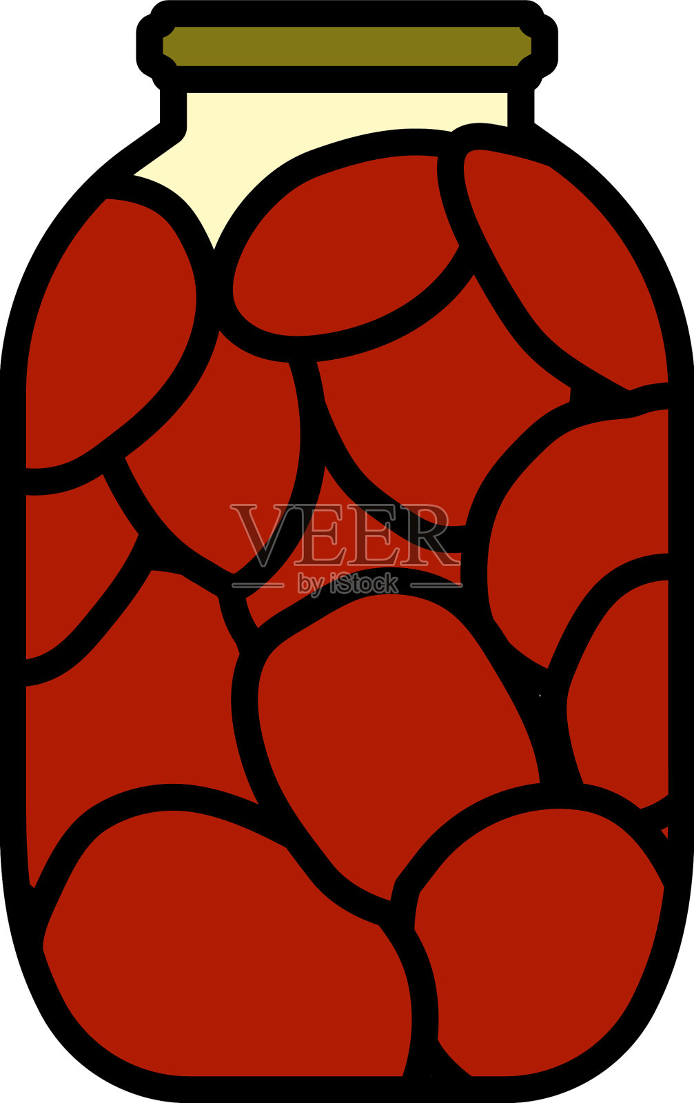 罐装番茄的图标设计元素图片