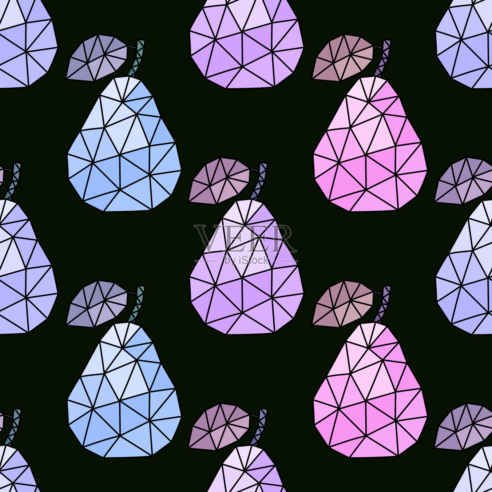 夏季水果无缝图案的孩子和织物插画图片素材