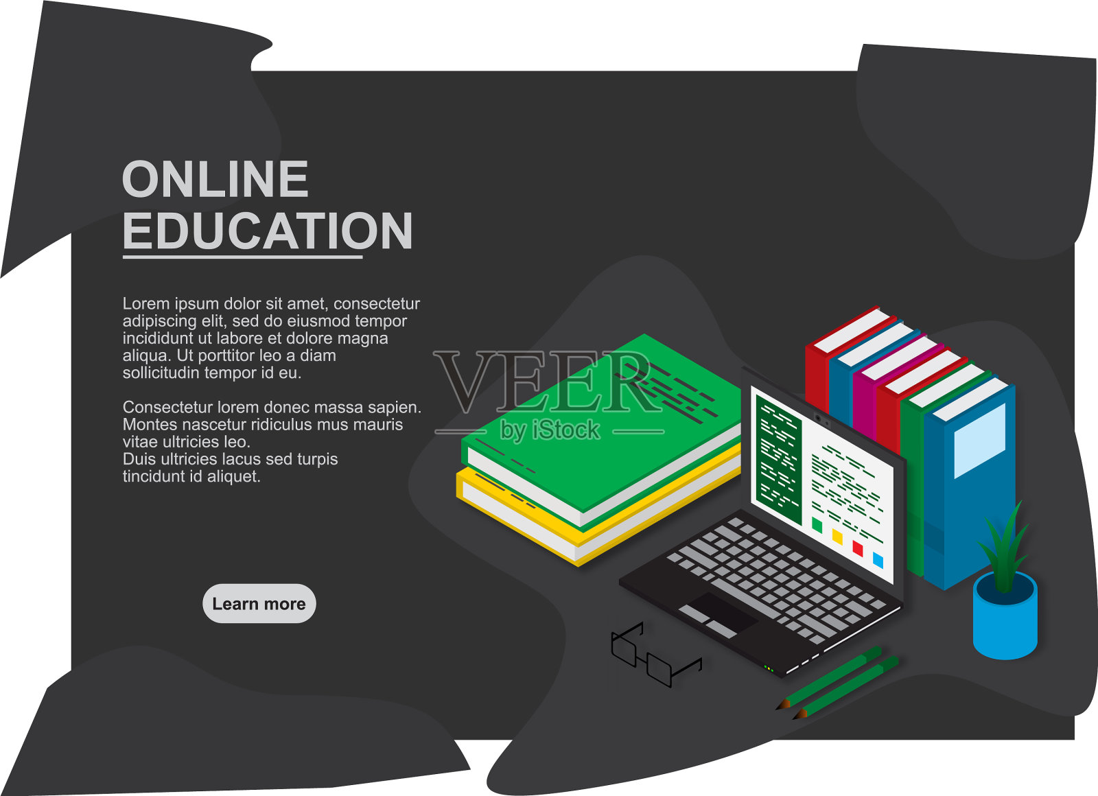 在线教育培训课程e-learning设计模板素材