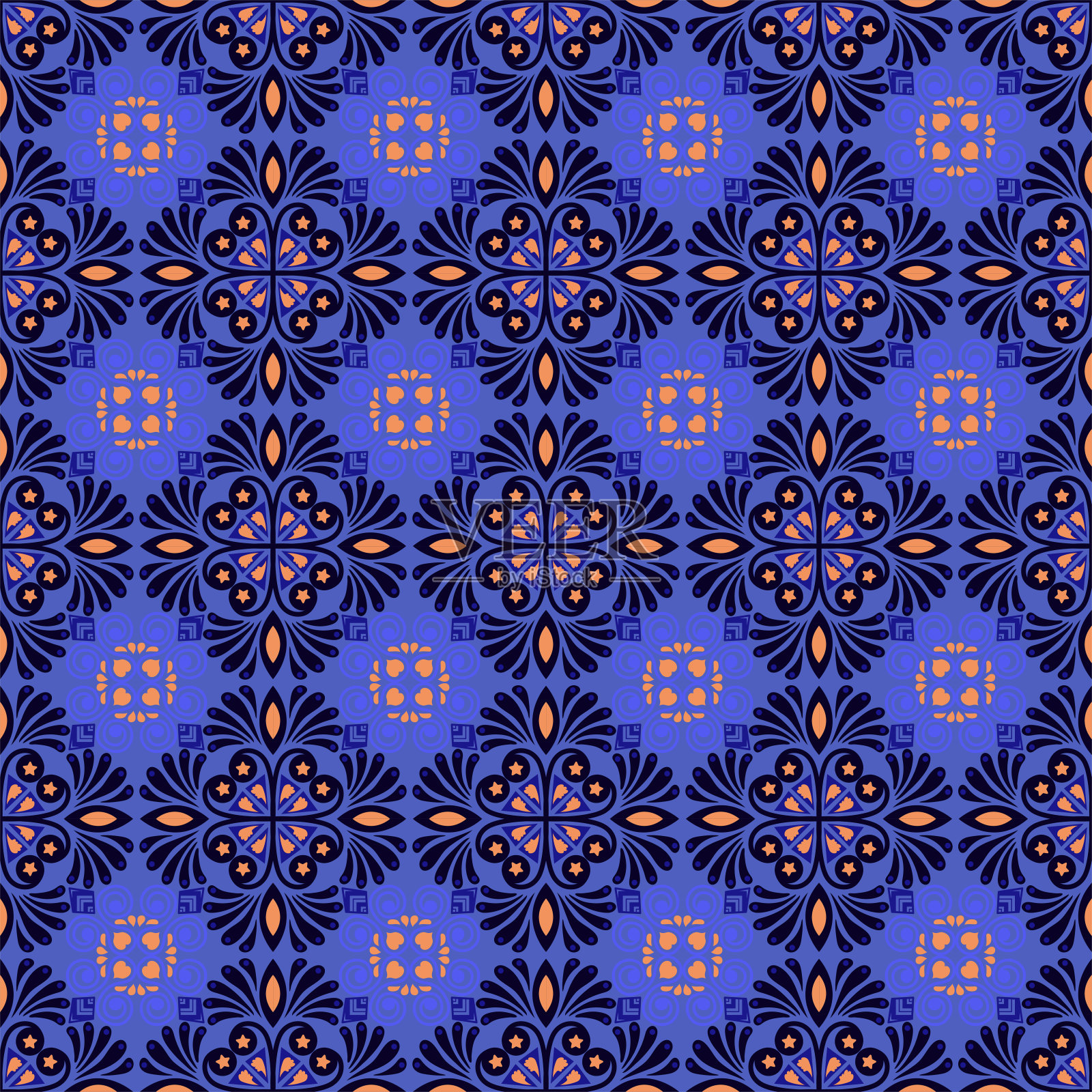 自然无缝图案花园花卉背景锦缎植物土著装饰艺术插画图片素材