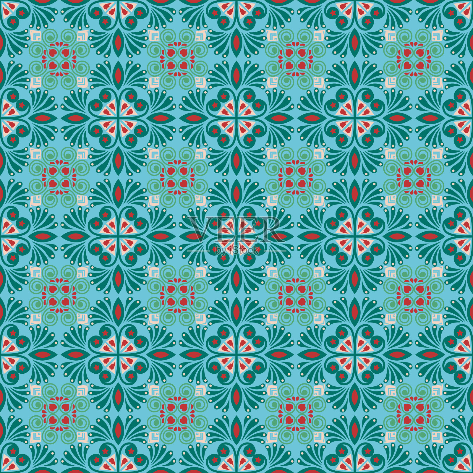 自然无缝图案花园花卉背景锦缎植物土著装饰艺术插画图片素材