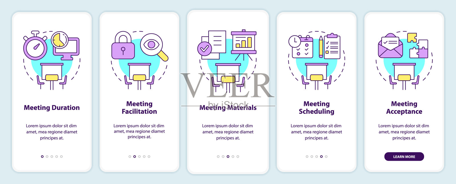在手机应用程序屏幕上符合规范插画图片素材