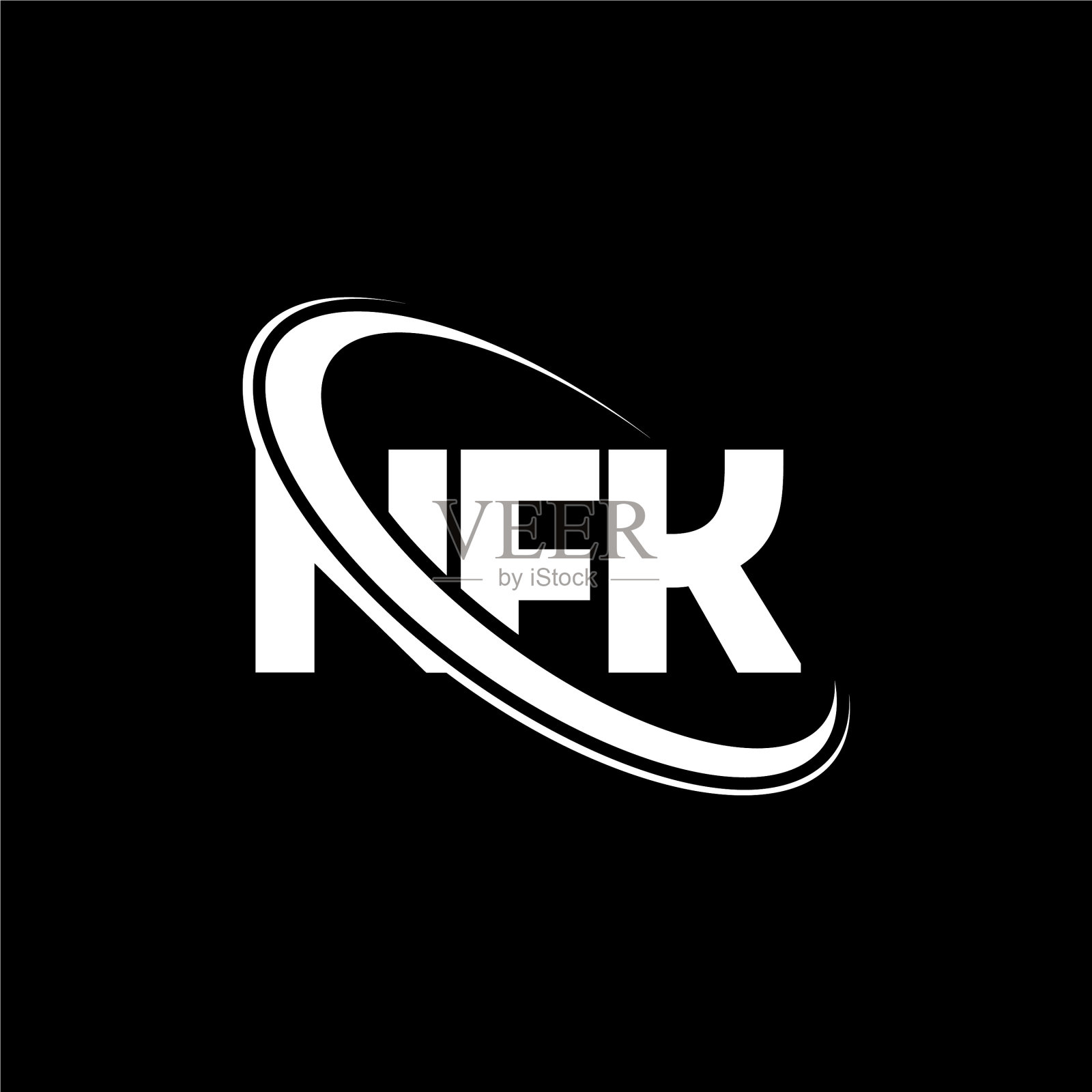 NFK标志NFK字母logo设计插画图片素材