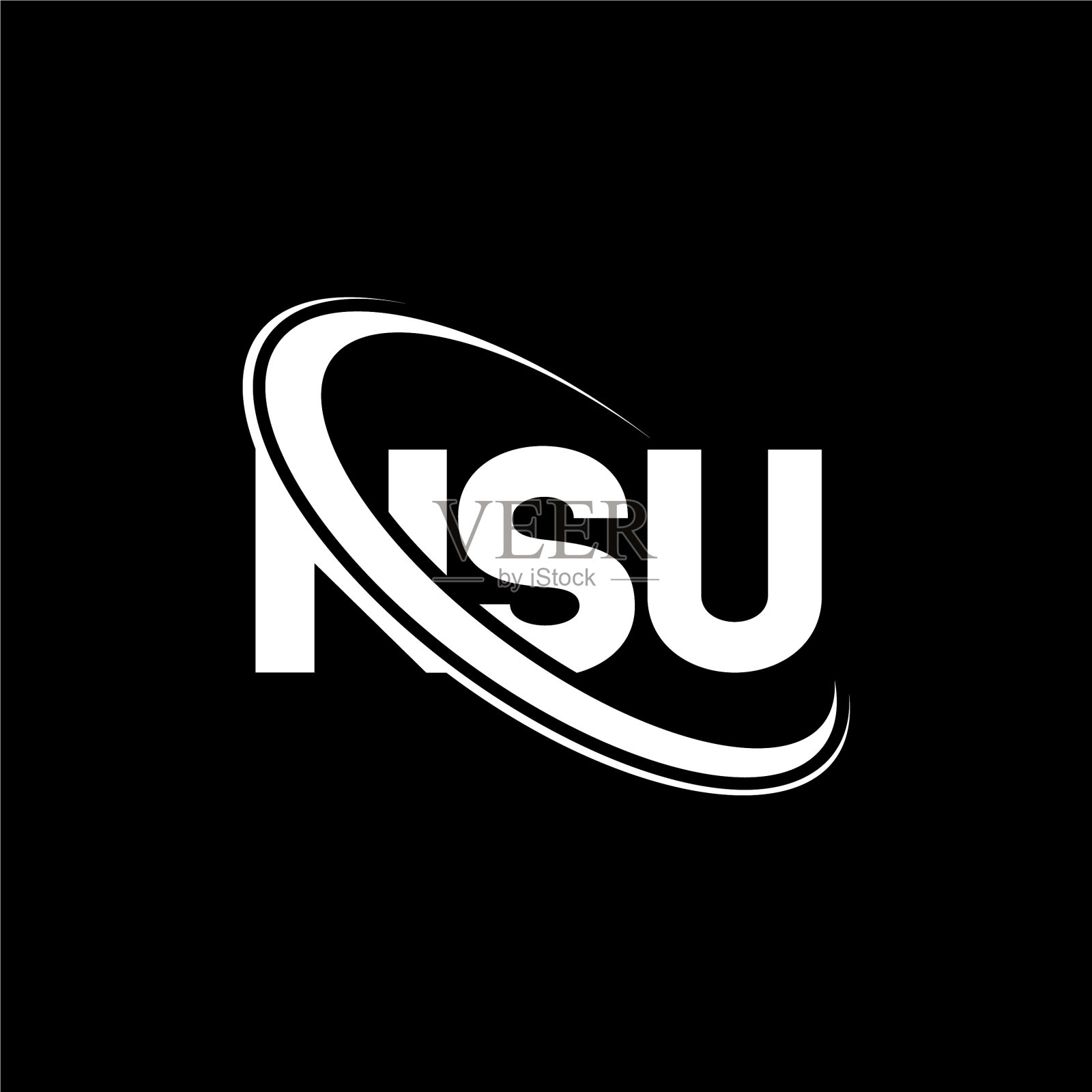Nsu logo Nsu字母Nsu字母logo设计插画图片素材