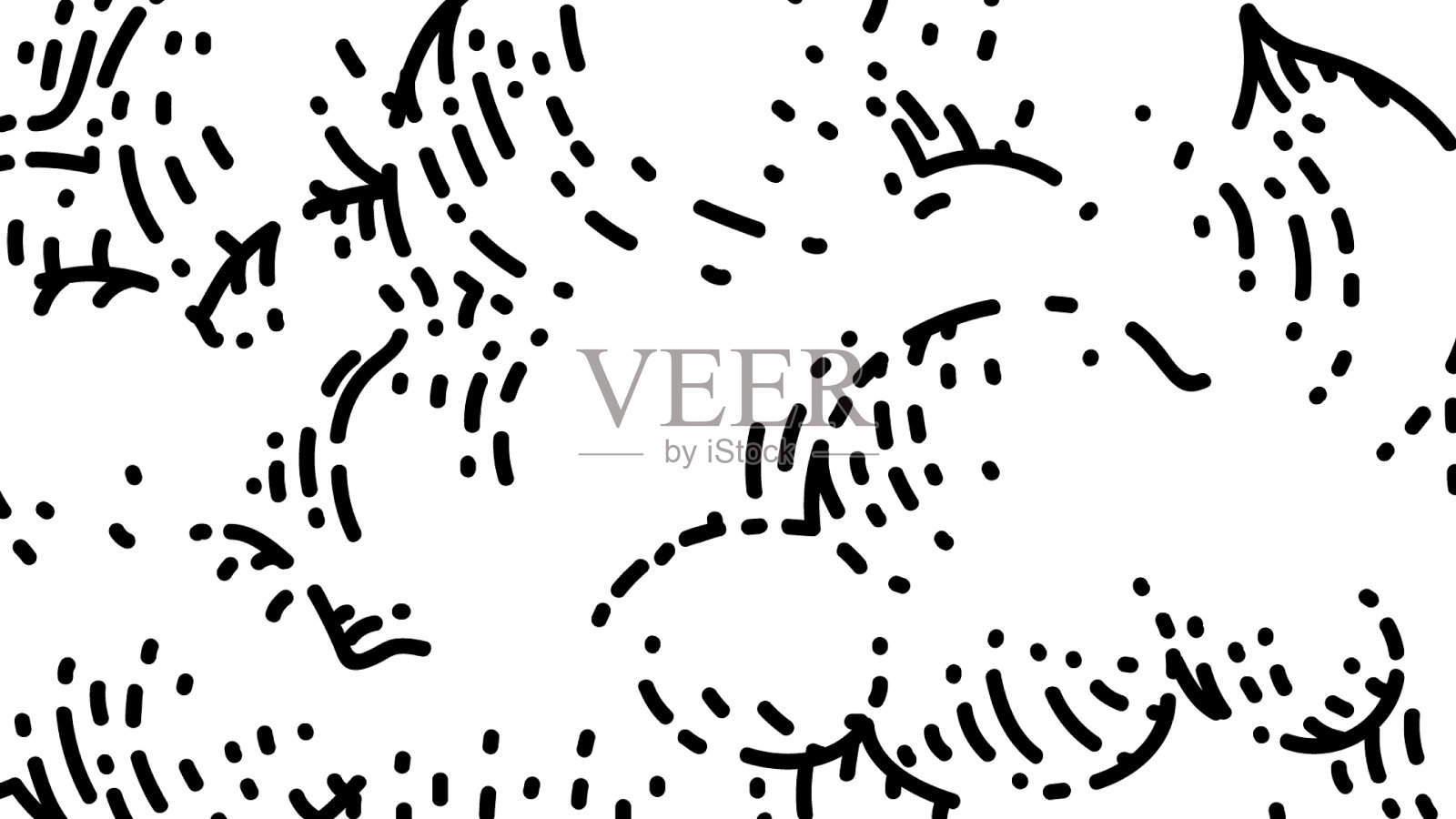 毛绒绒的云素描手绘插画图片素材