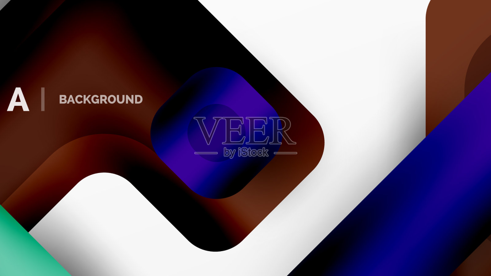 五颜六色的几何形状，线条，正方形和插画图片素材