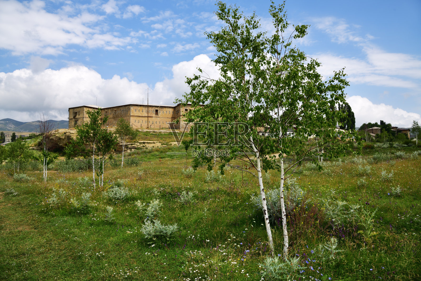 村庄Khunzakh。古老的堡垒。达吉斯坦。俄罗斯照片摄影图片