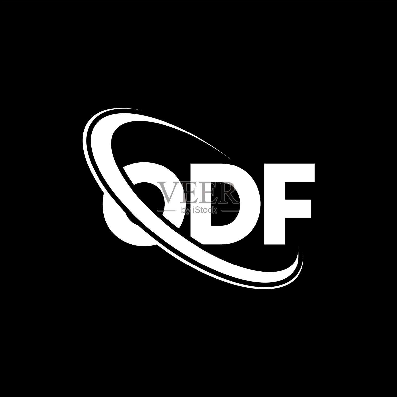 Odf标志Odf字母Odf标志设计插画图片素材