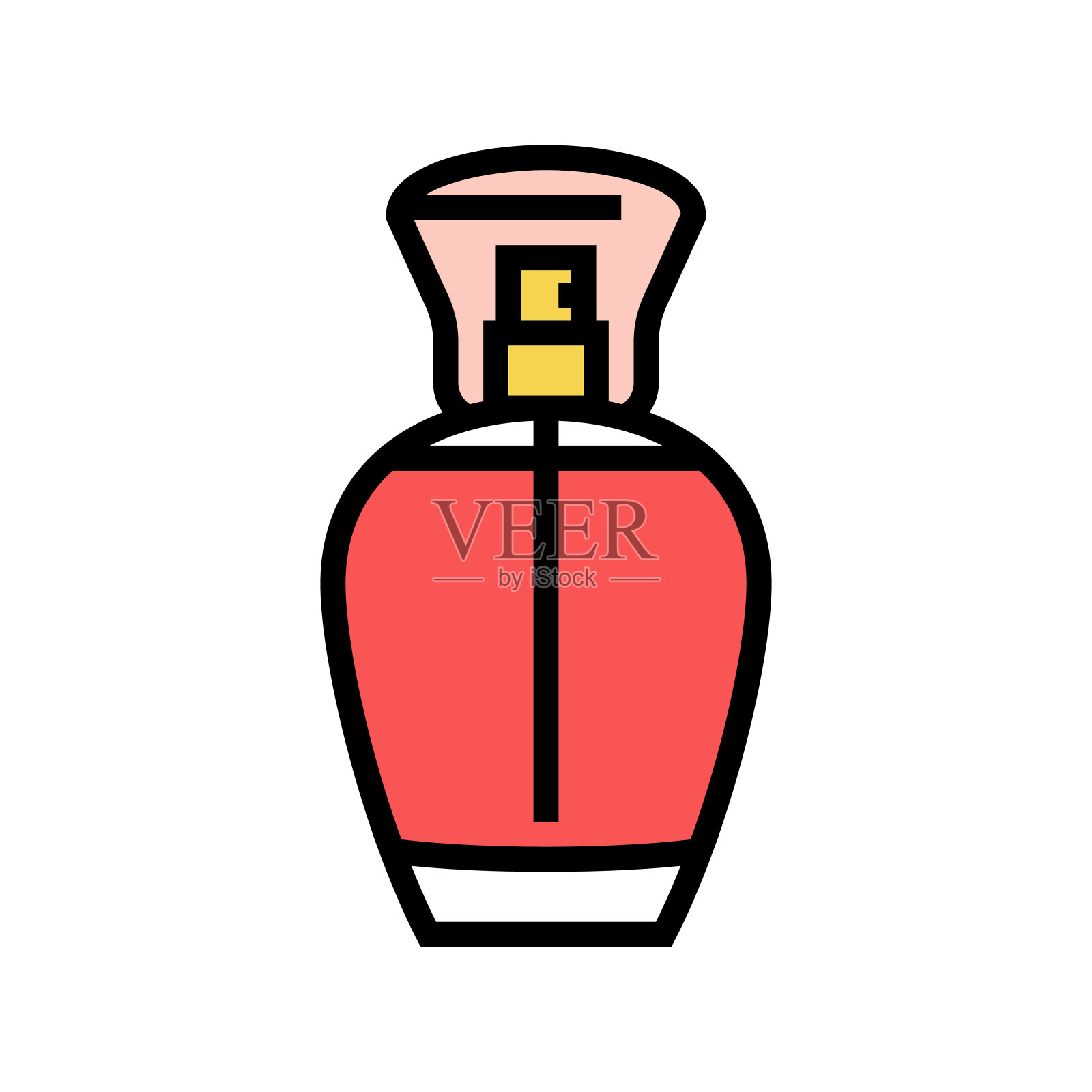 产品香氛瓶香水颜色图标矢量插图插画图片素材