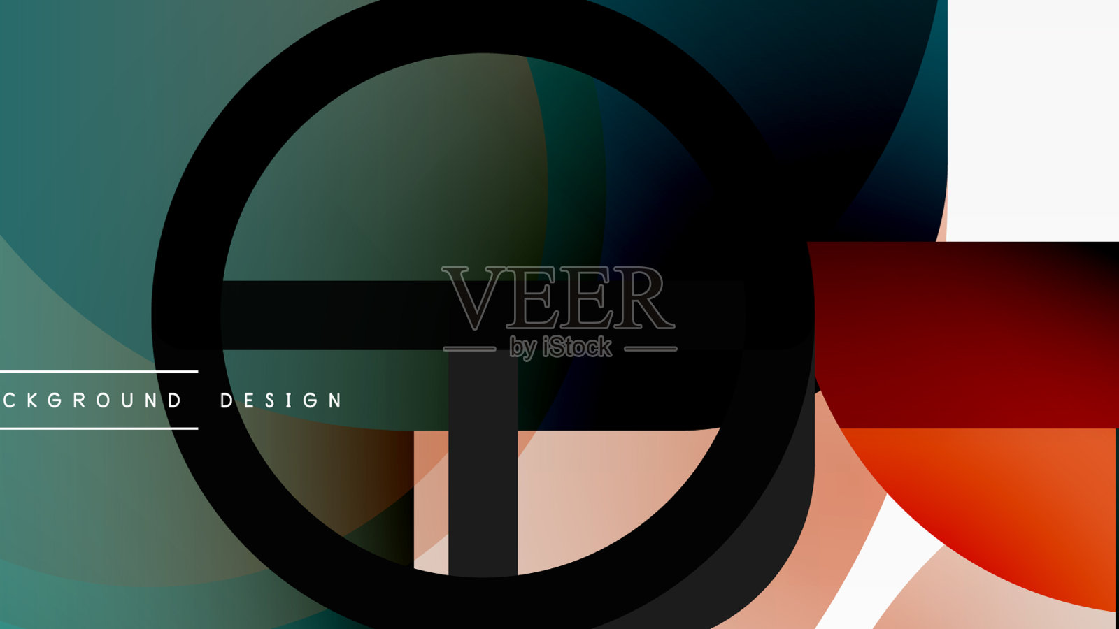 圆三角形是线条和圆的几何形状插画图片素材