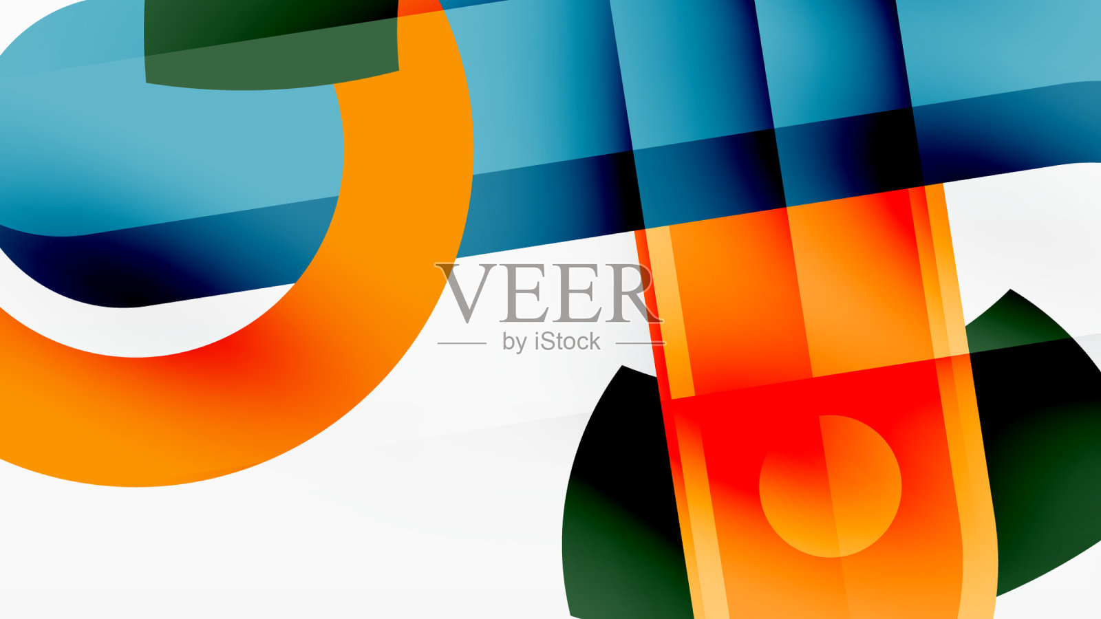 色彩几何条纹线条抽象背景插画图片素材