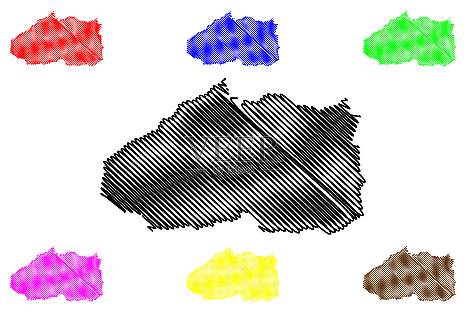 波尔图沃尔特市阿克里州插画图片素材