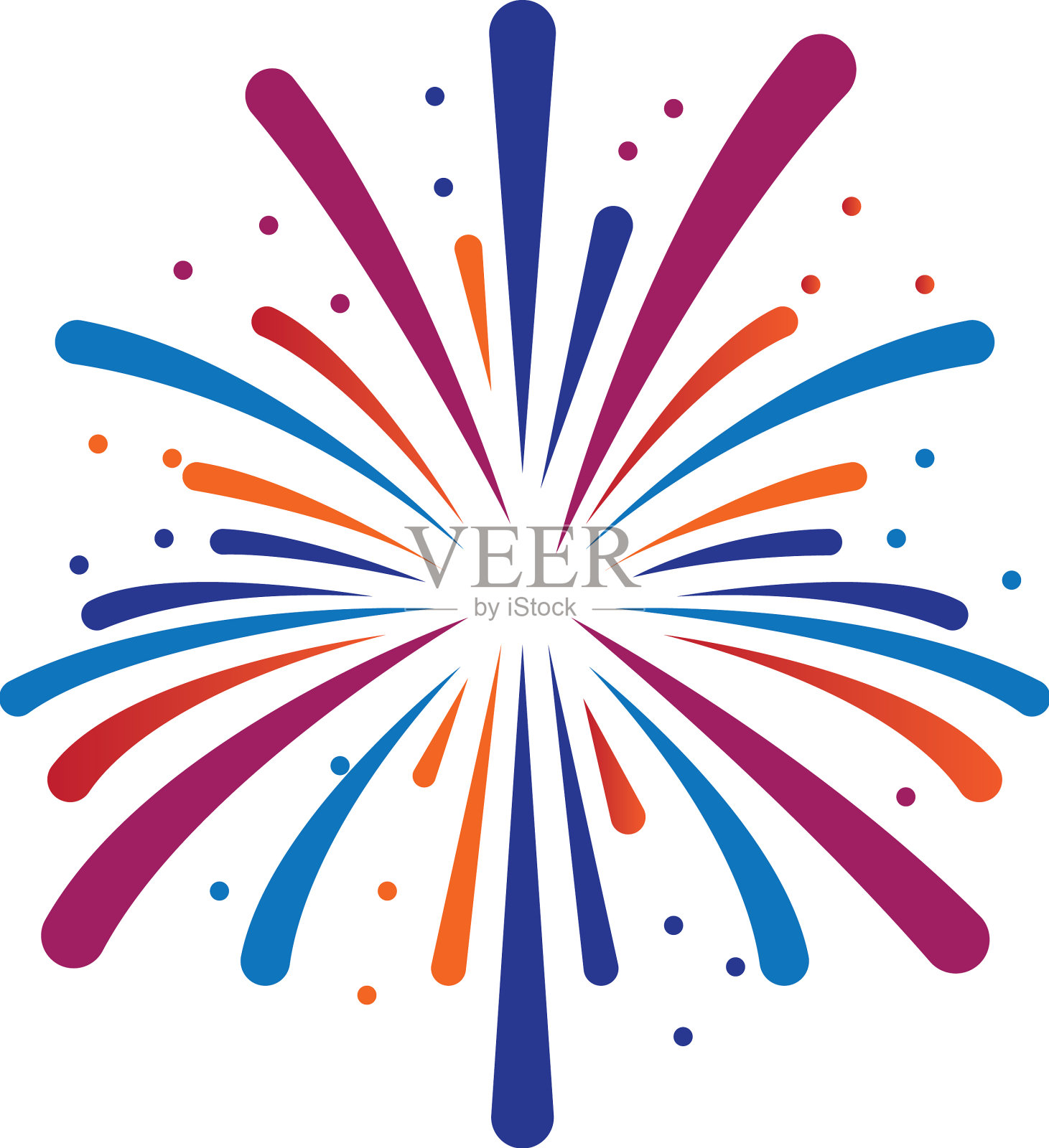 烟花图标插画图片素材