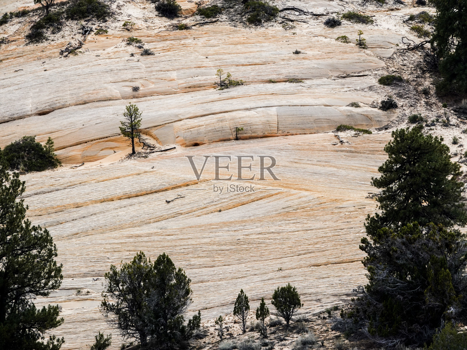 交错层砂岩。照片摄影图片