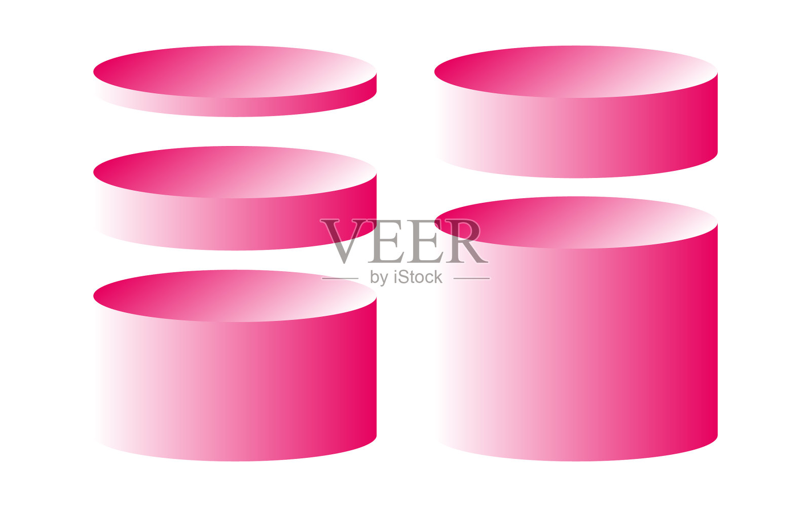 平台几何模型展示圆形圆柱体插画图片素材