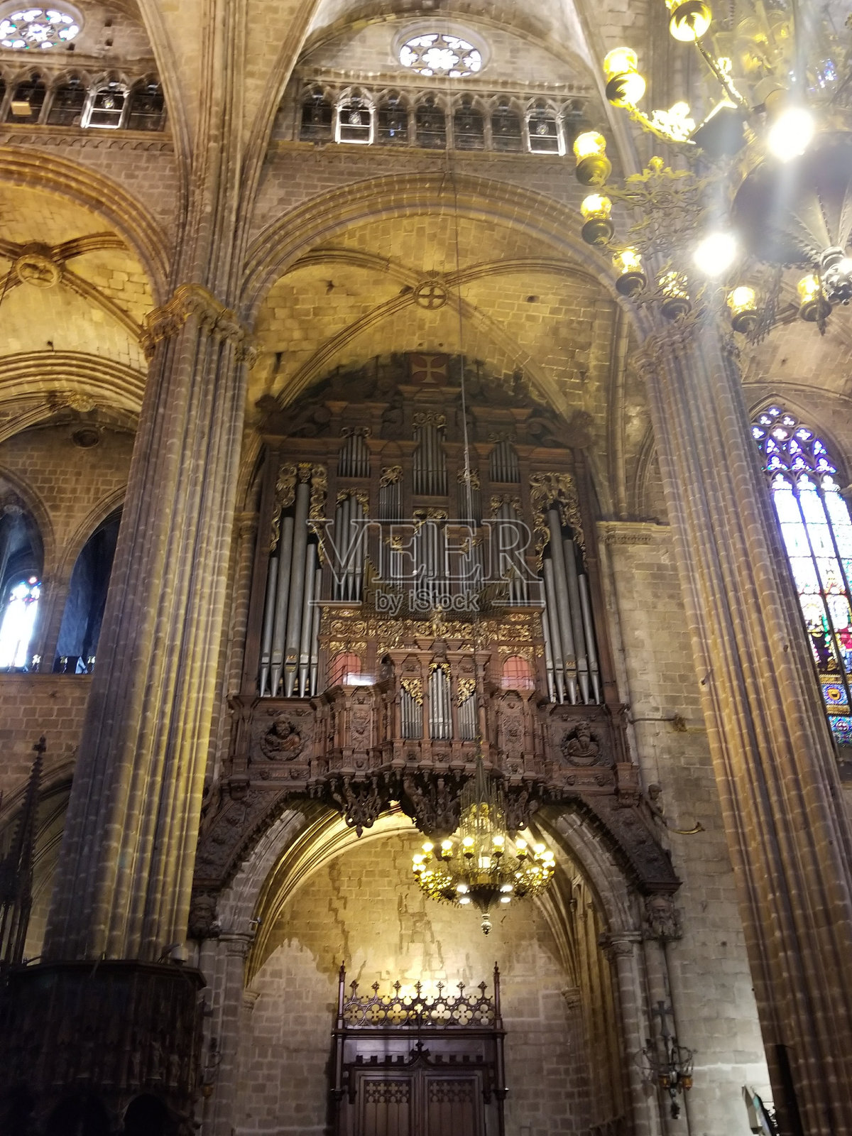 巴塞罗那哥特区建筑照片摄影图片