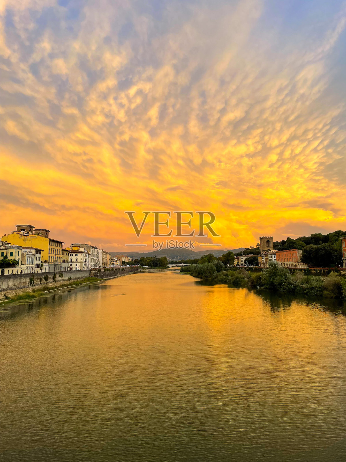 意大利佛罗伦萨的日落照片摄影图片