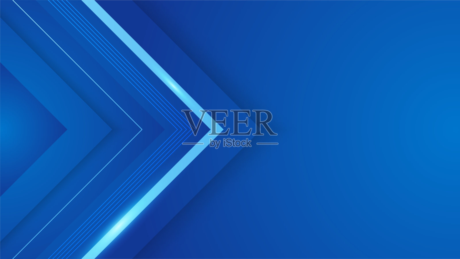 用于展示设计的深蓝色抽象背景几何发光和层元素向量。适合商务、企业、机构、聚会、节日、研讨会、洽谈。插画图片素材